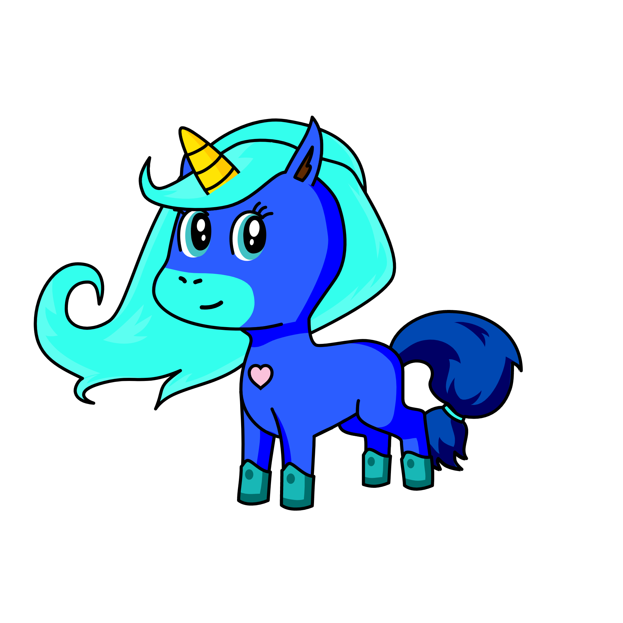 snowy, the unicorn