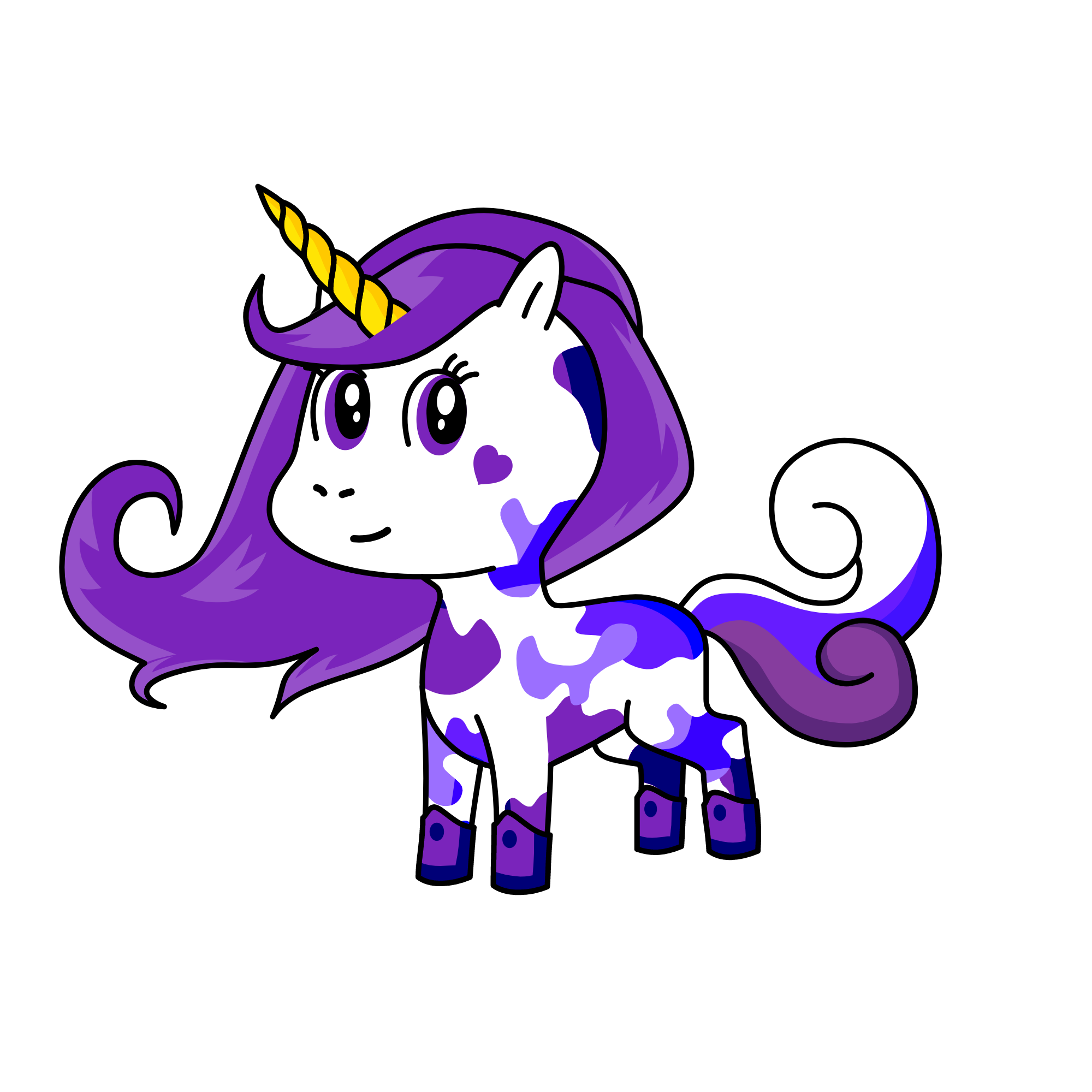 lavender, the unicorn