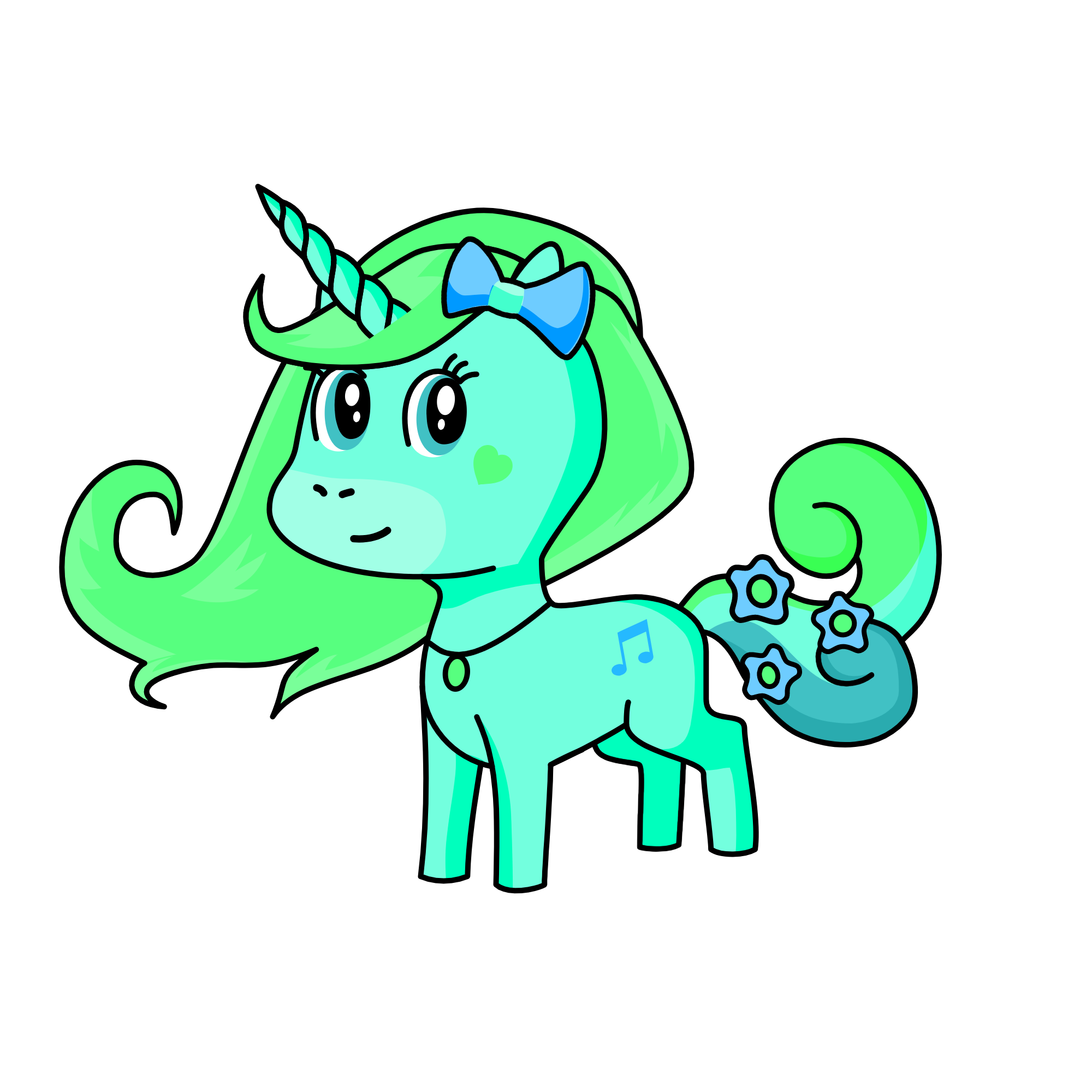 Emerald, the unicorn