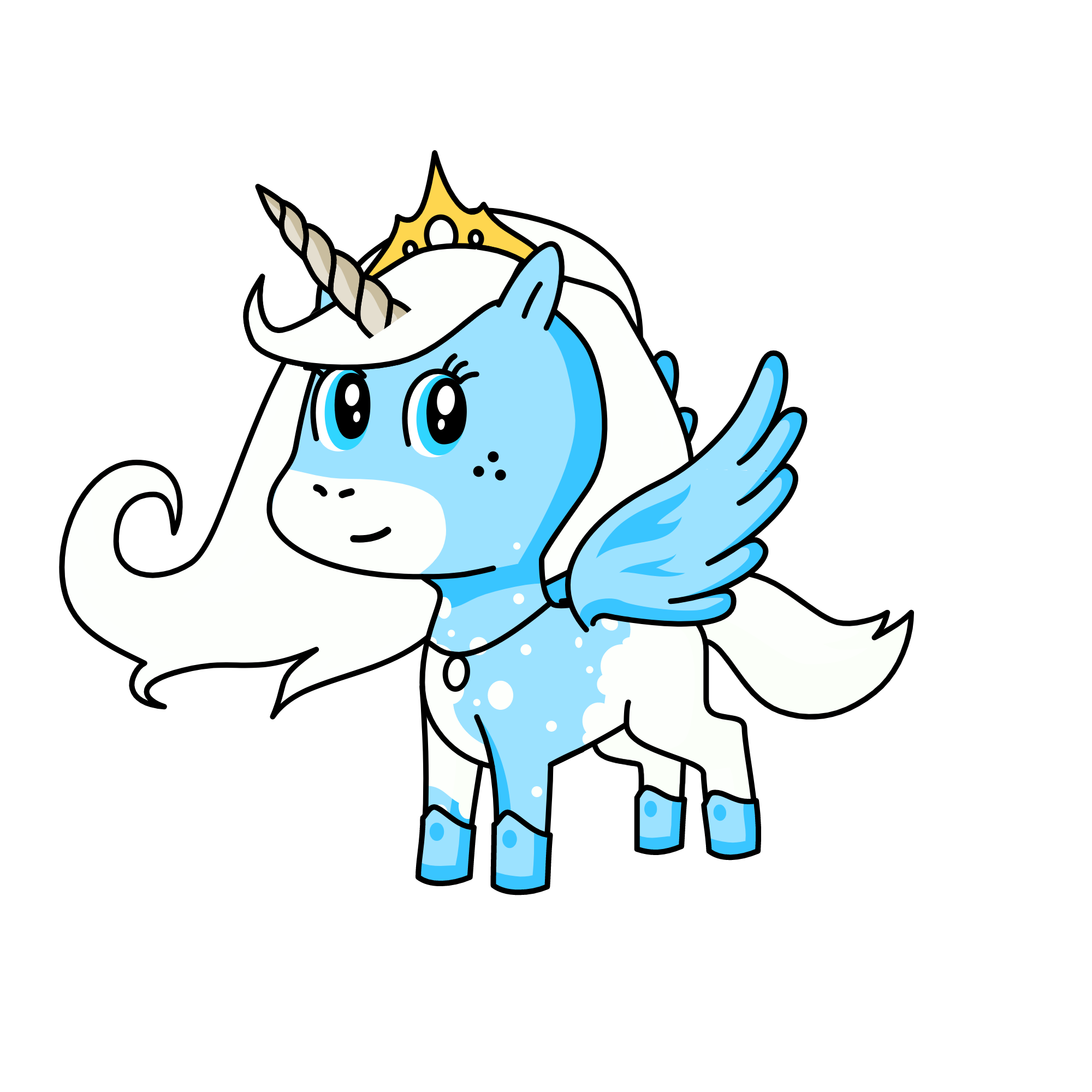 ice queen, the unicorn
