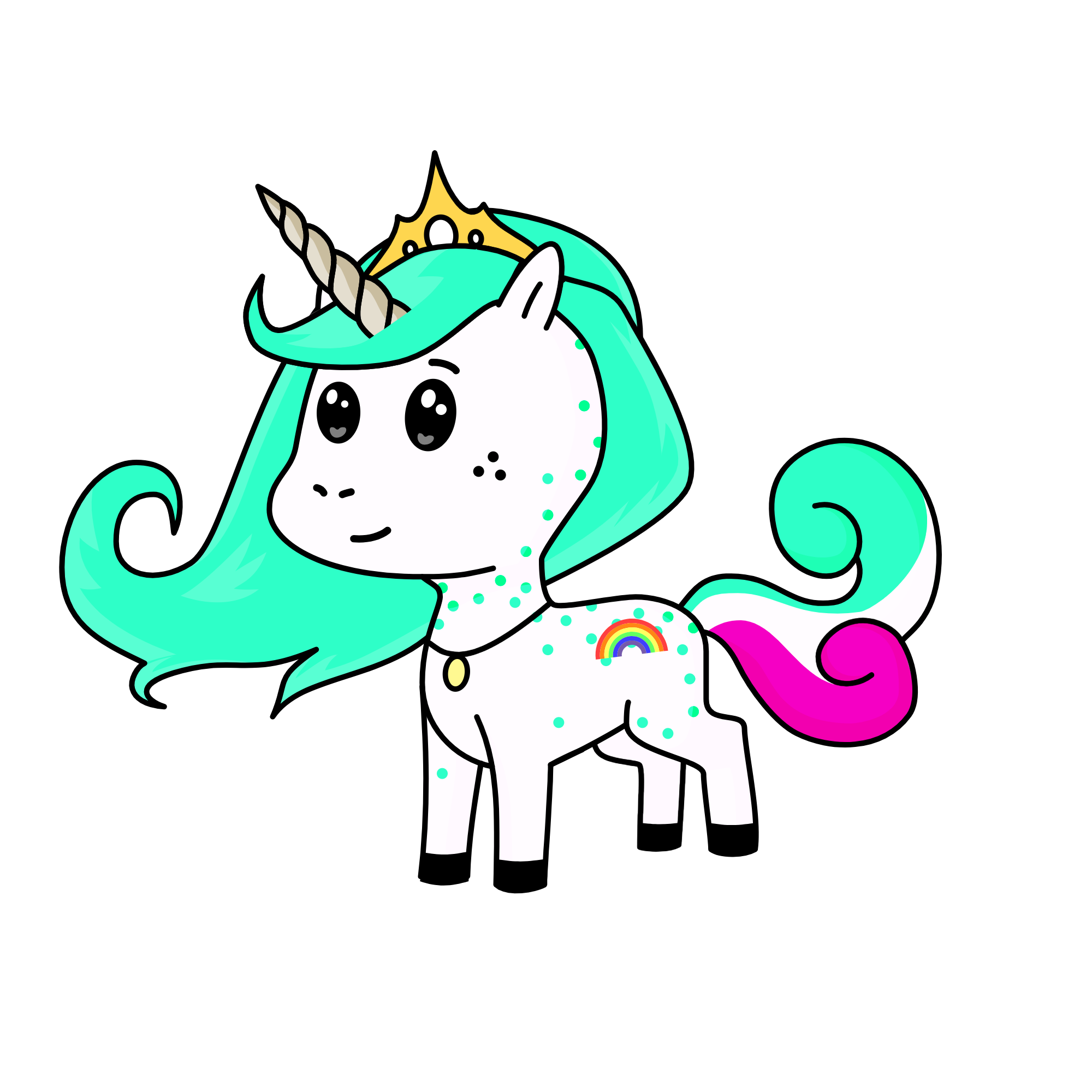 Sapphire, the unicorn