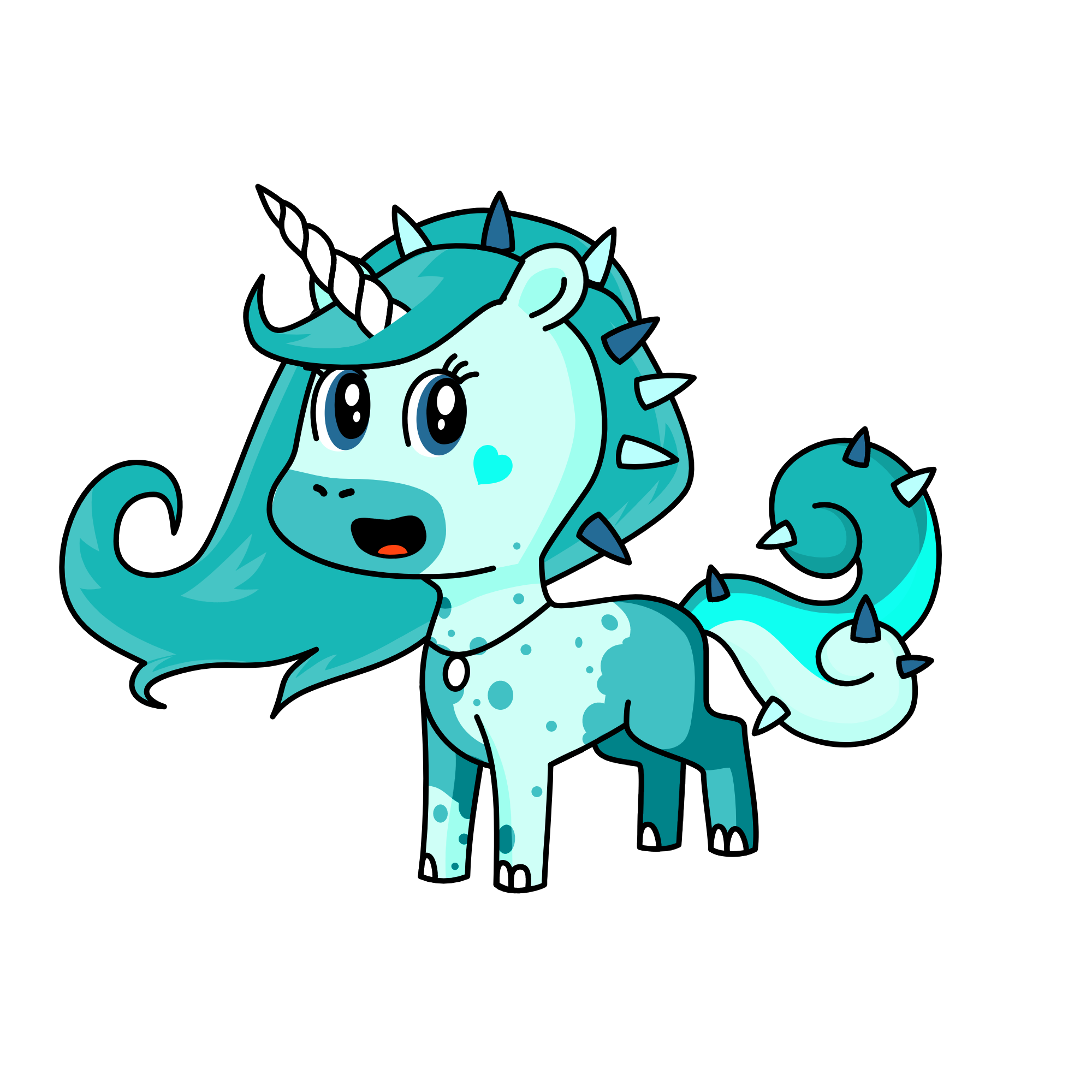 Winter, the unicorn