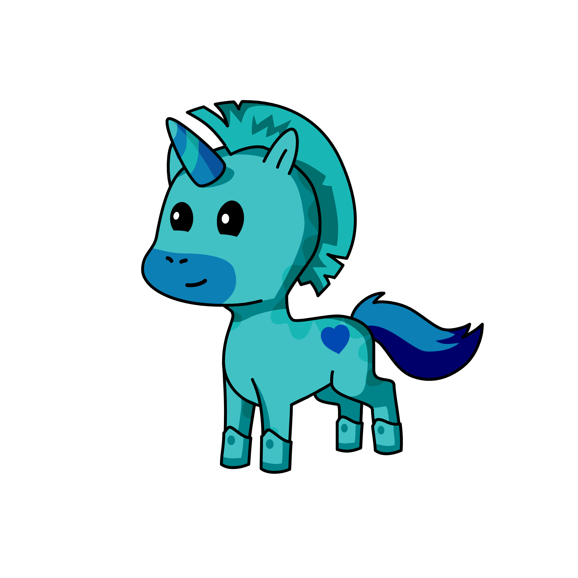 Wind the husband of cloud, the unicorn
