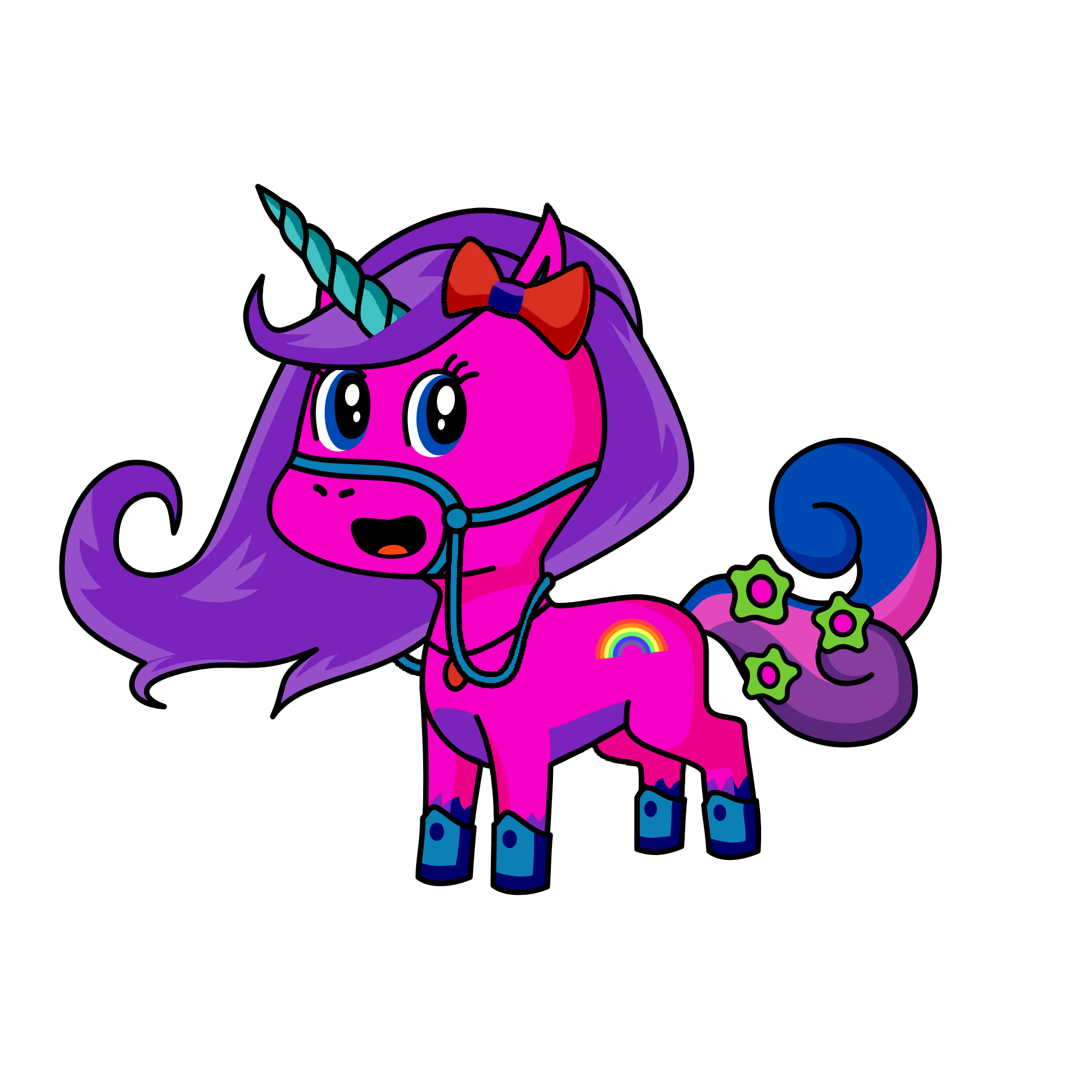 cute, the unicorn