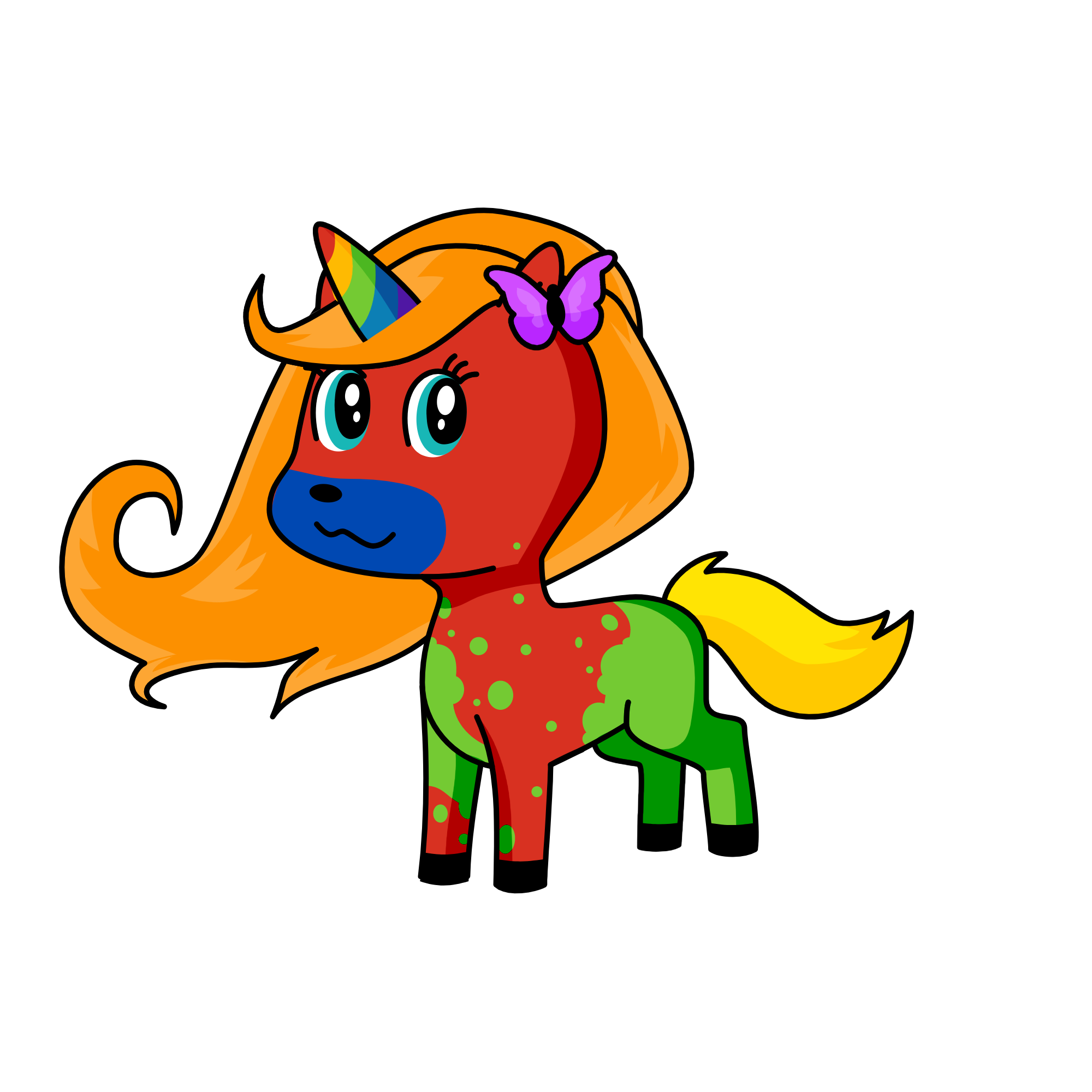 rainbow, the unicorn