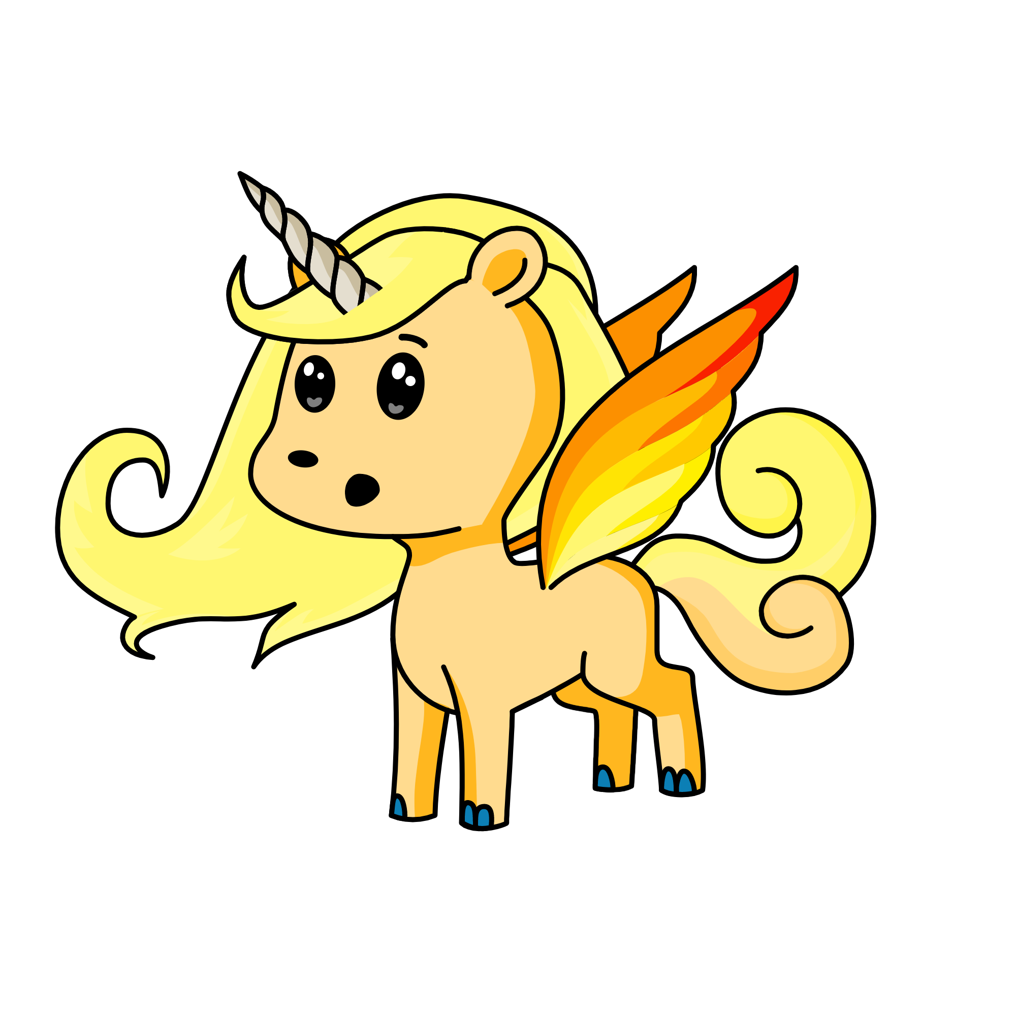 Dawn, the unicorn