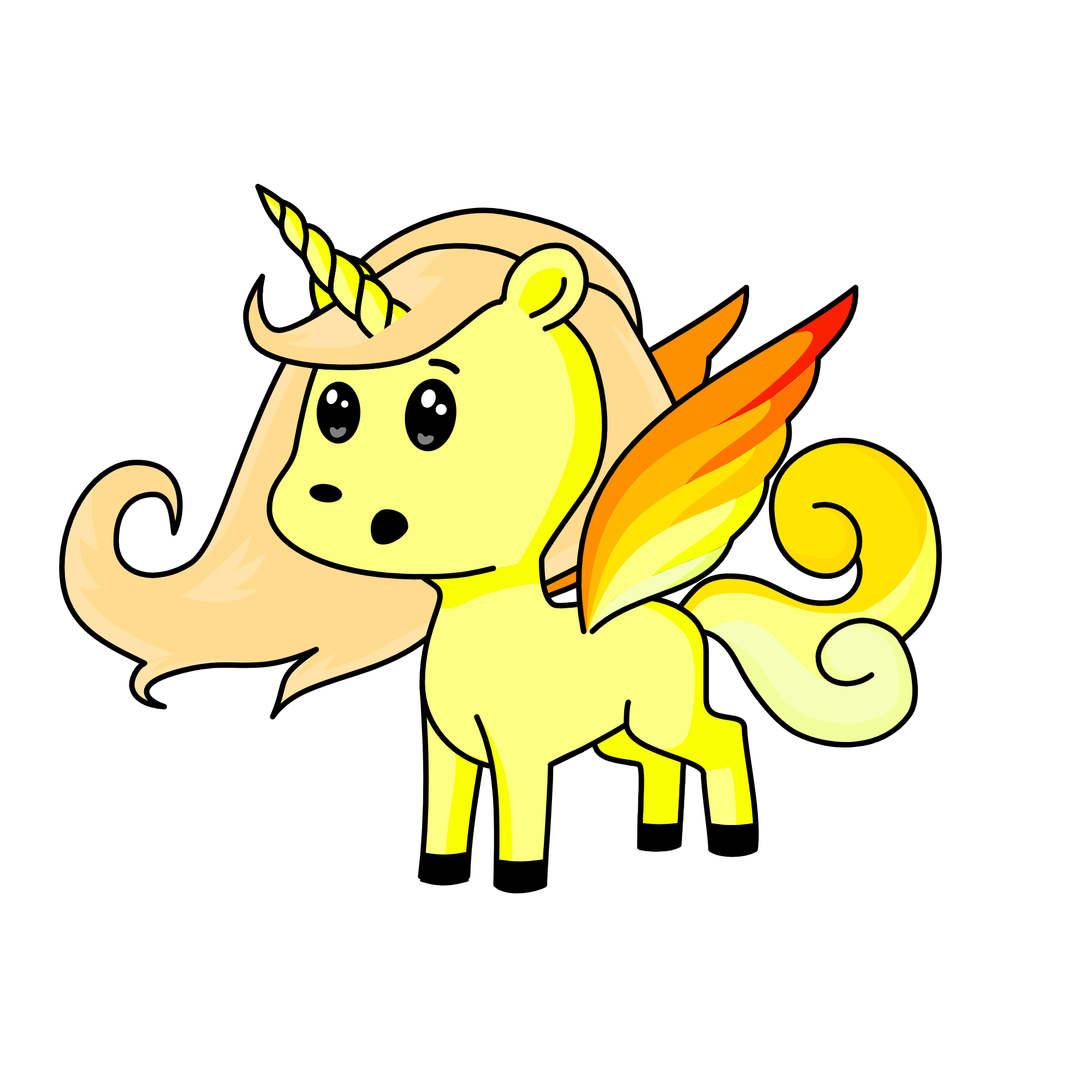 Dawn, the unicorn