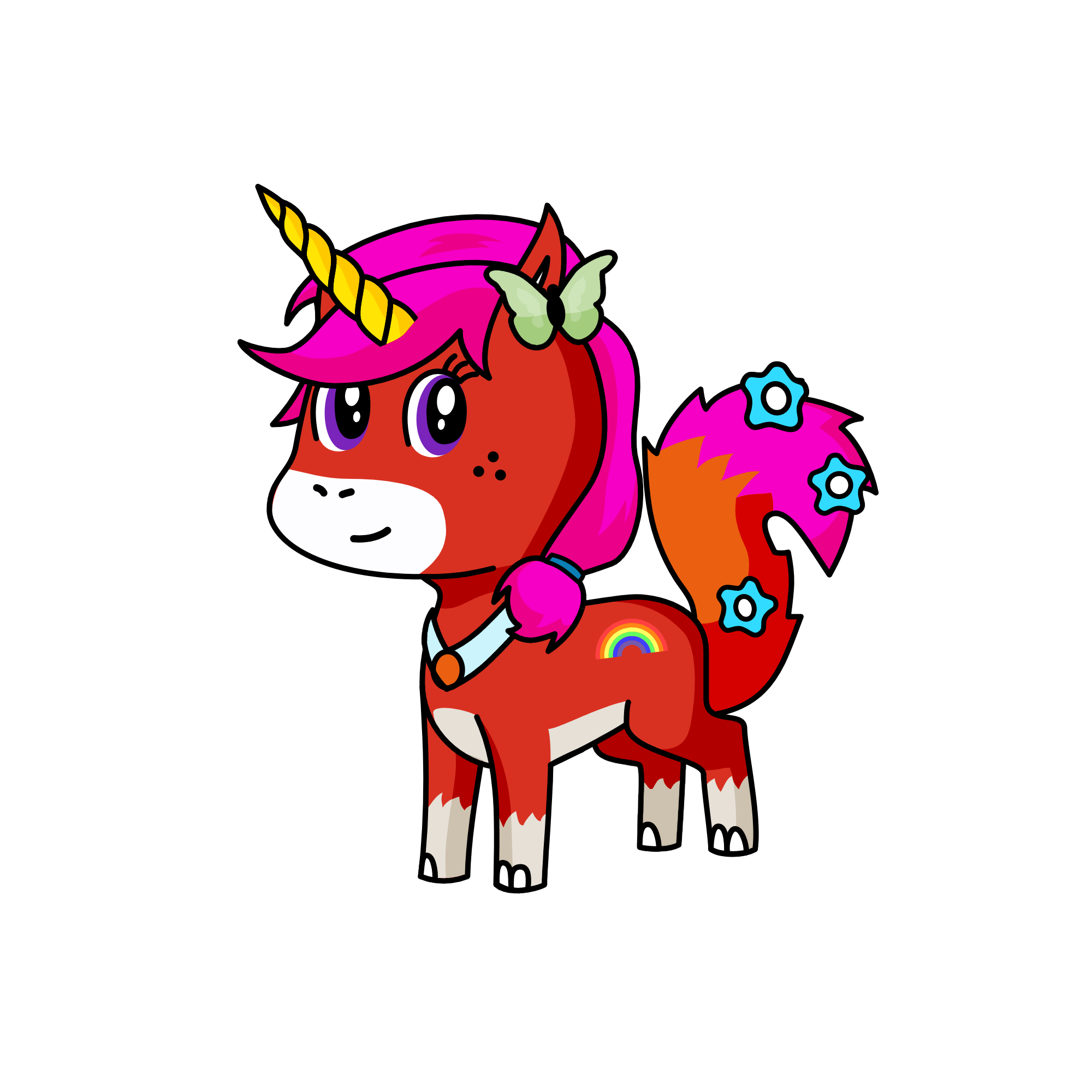 PRINCESS UNICORN, the unicorn