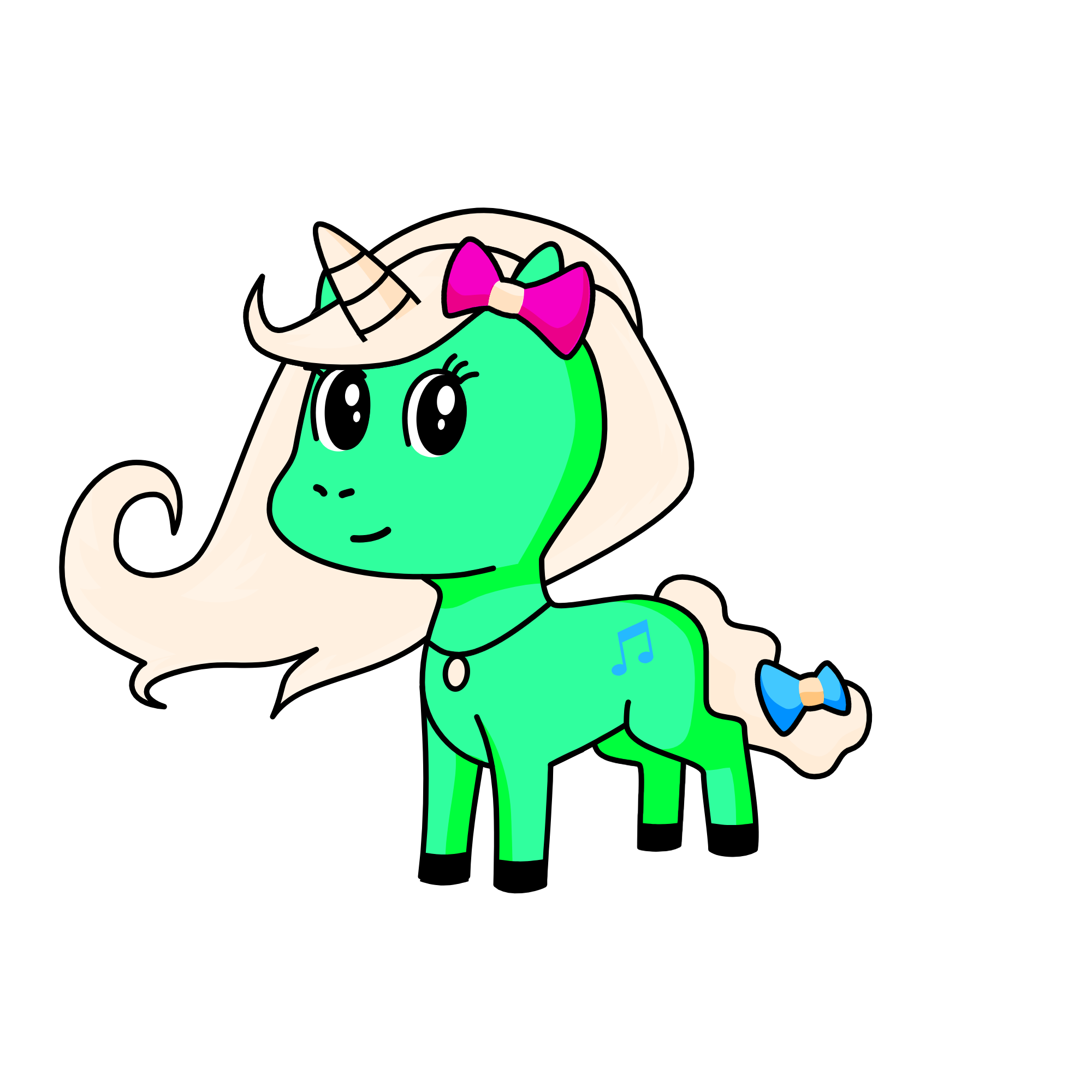 Pinky pie, the unicorn