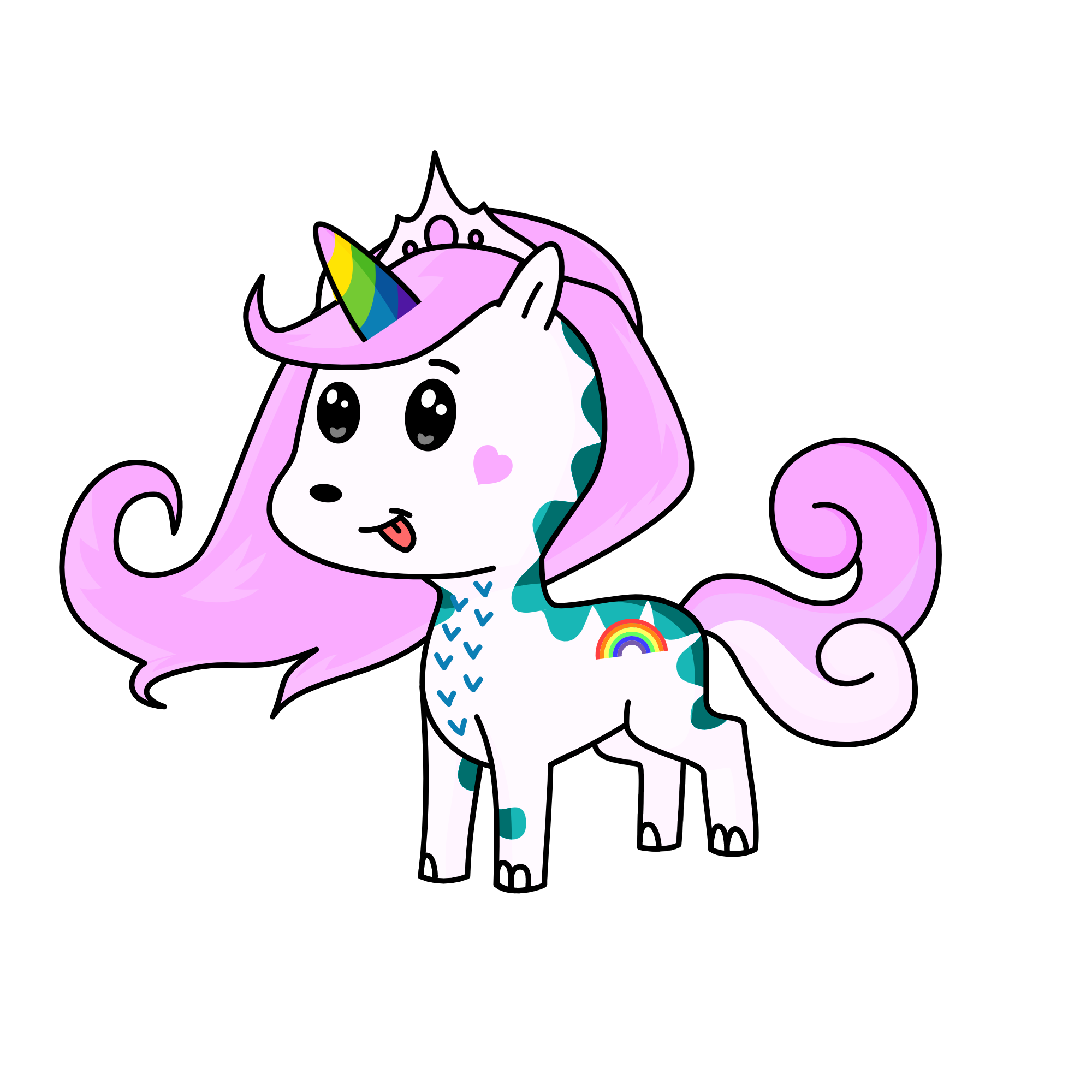 malia,the queen, the unicorn