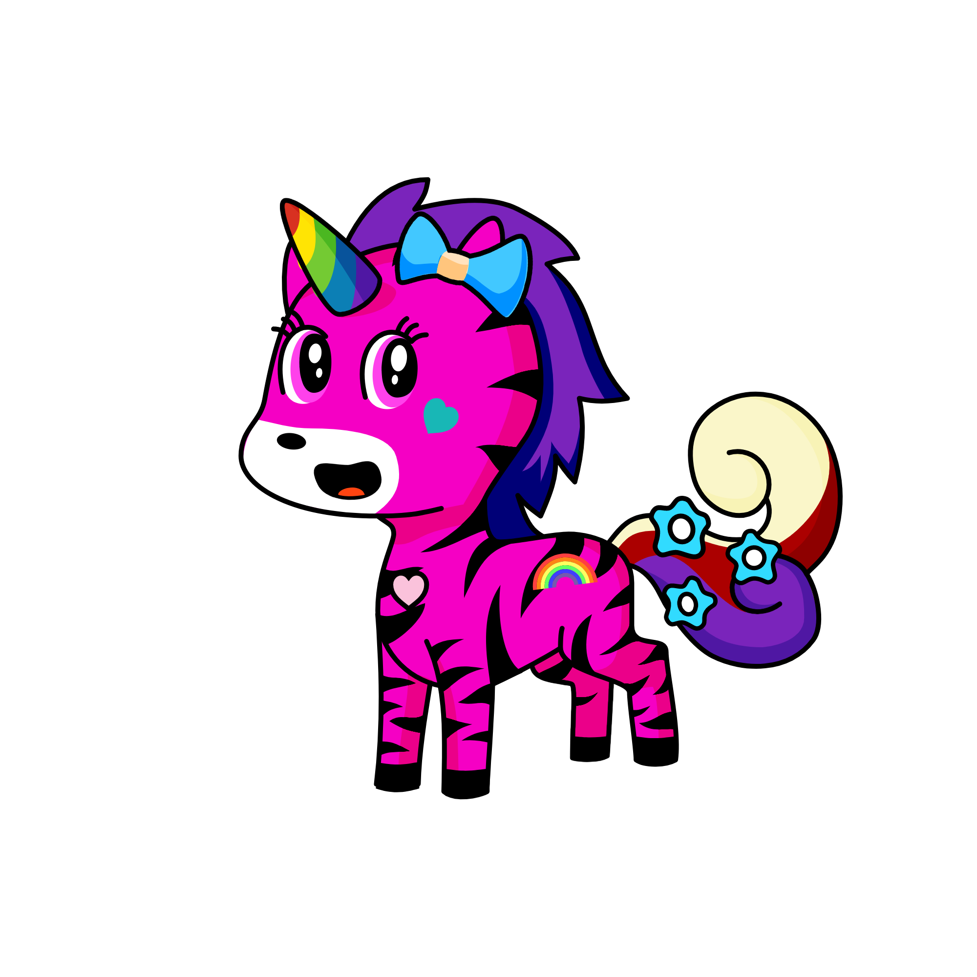 Rainbow sparkle, the unicorn