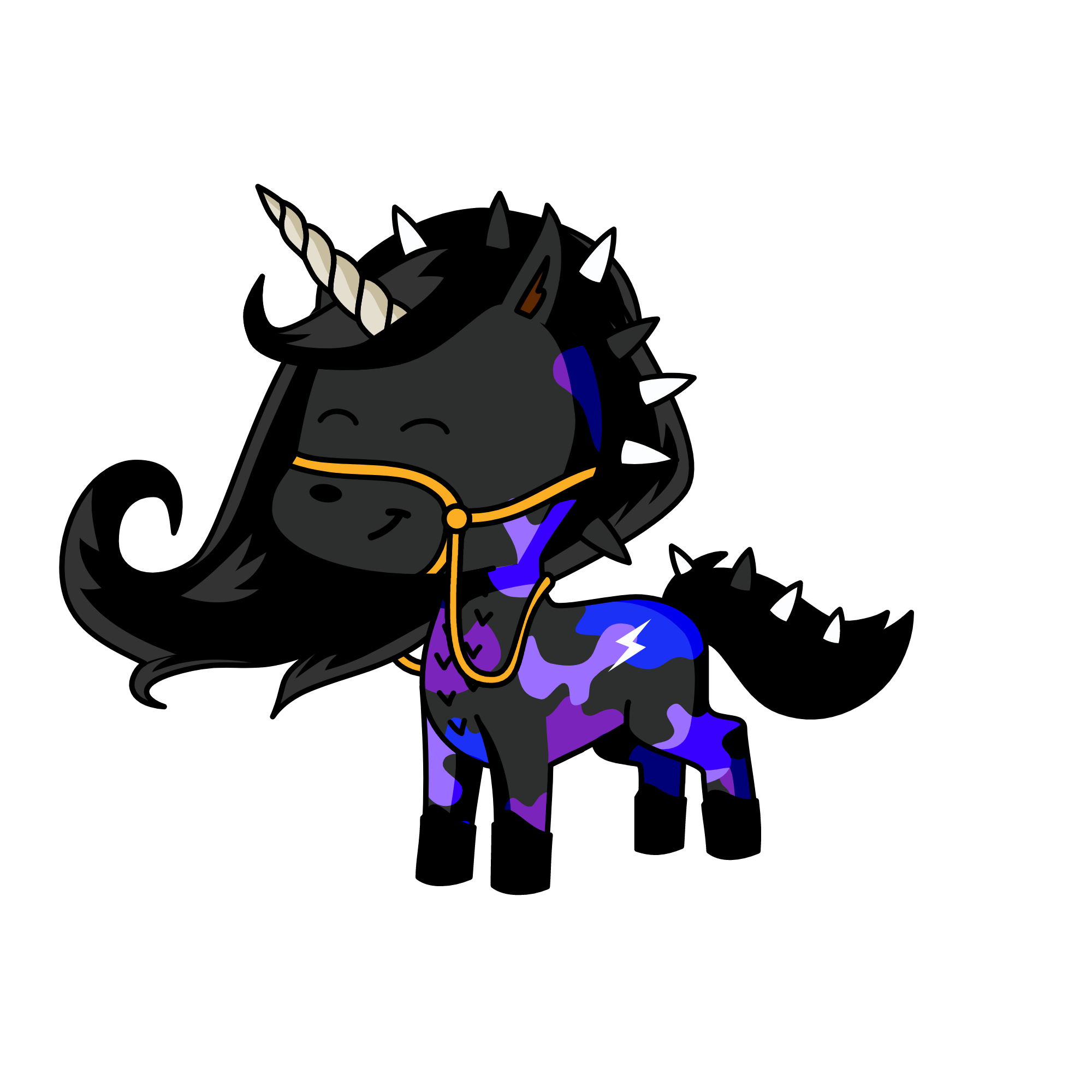 Luna (she controls de moon and she save us she is a super hero an is the best superhero so trust her, the unicorn