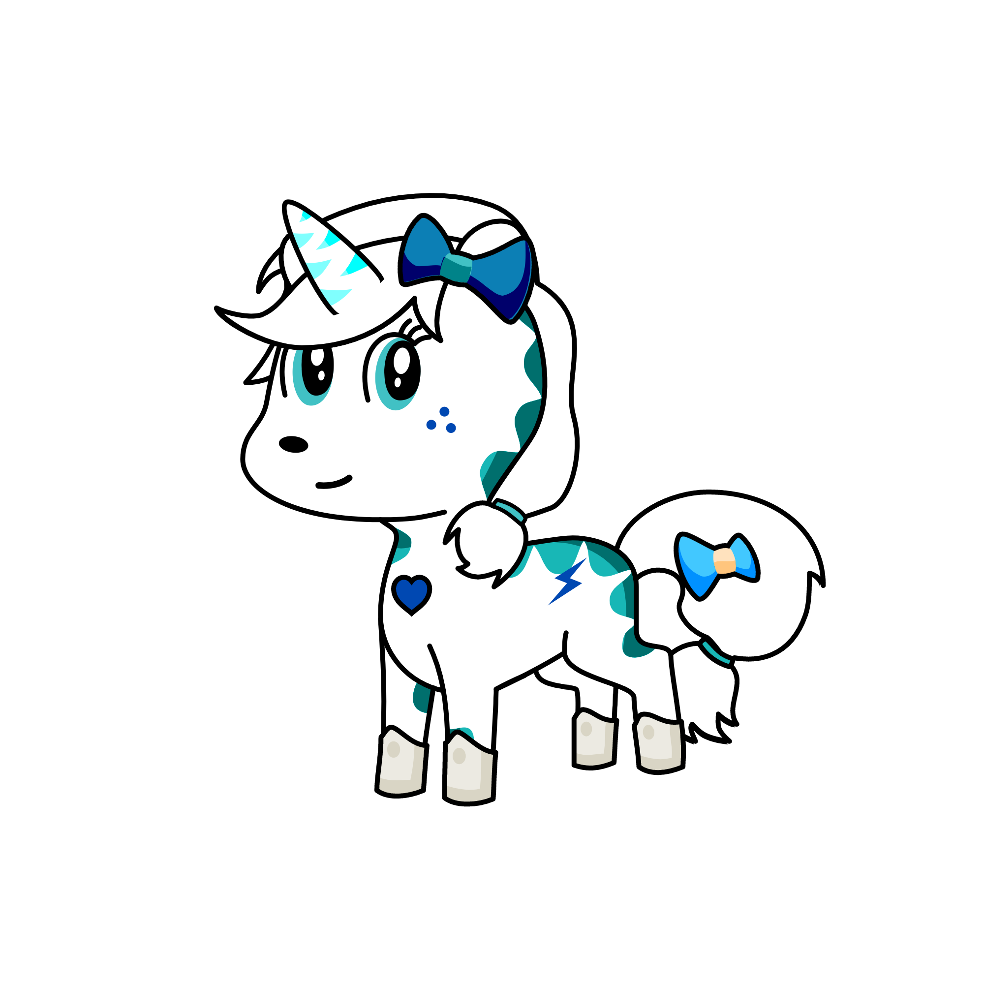 Snowy sparkle, the unicorn