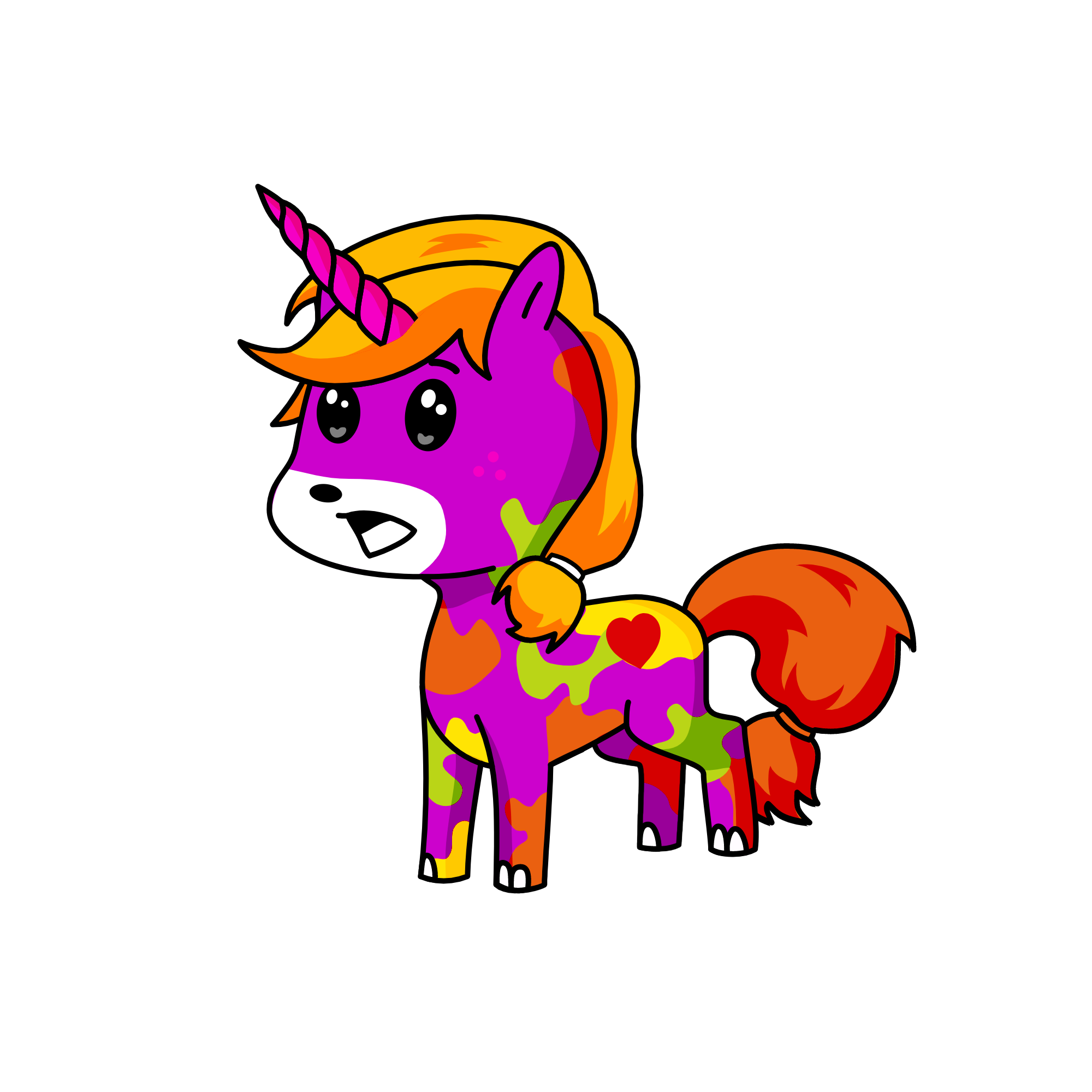 Mess she is always in a mess bad unicorns bolly her and she is always sad poor her, the unicorn