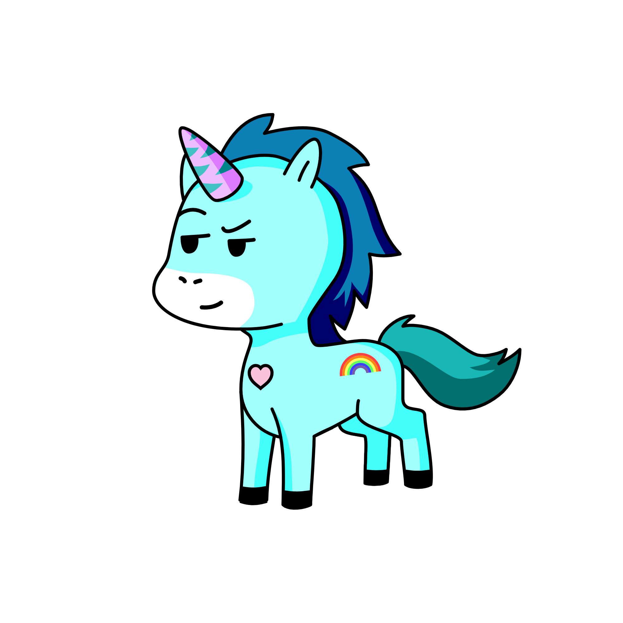 Rinbow Dash, the unicorn