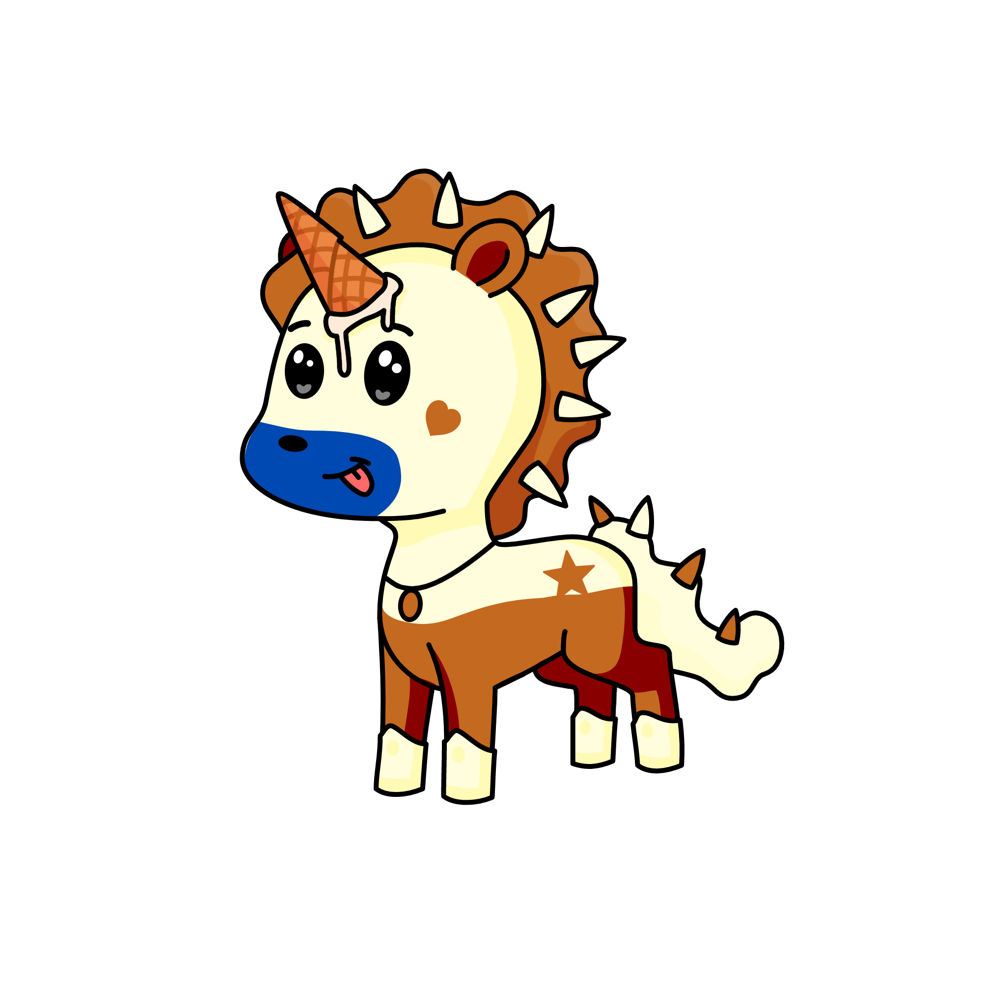 Creamicorn, the unicorn
