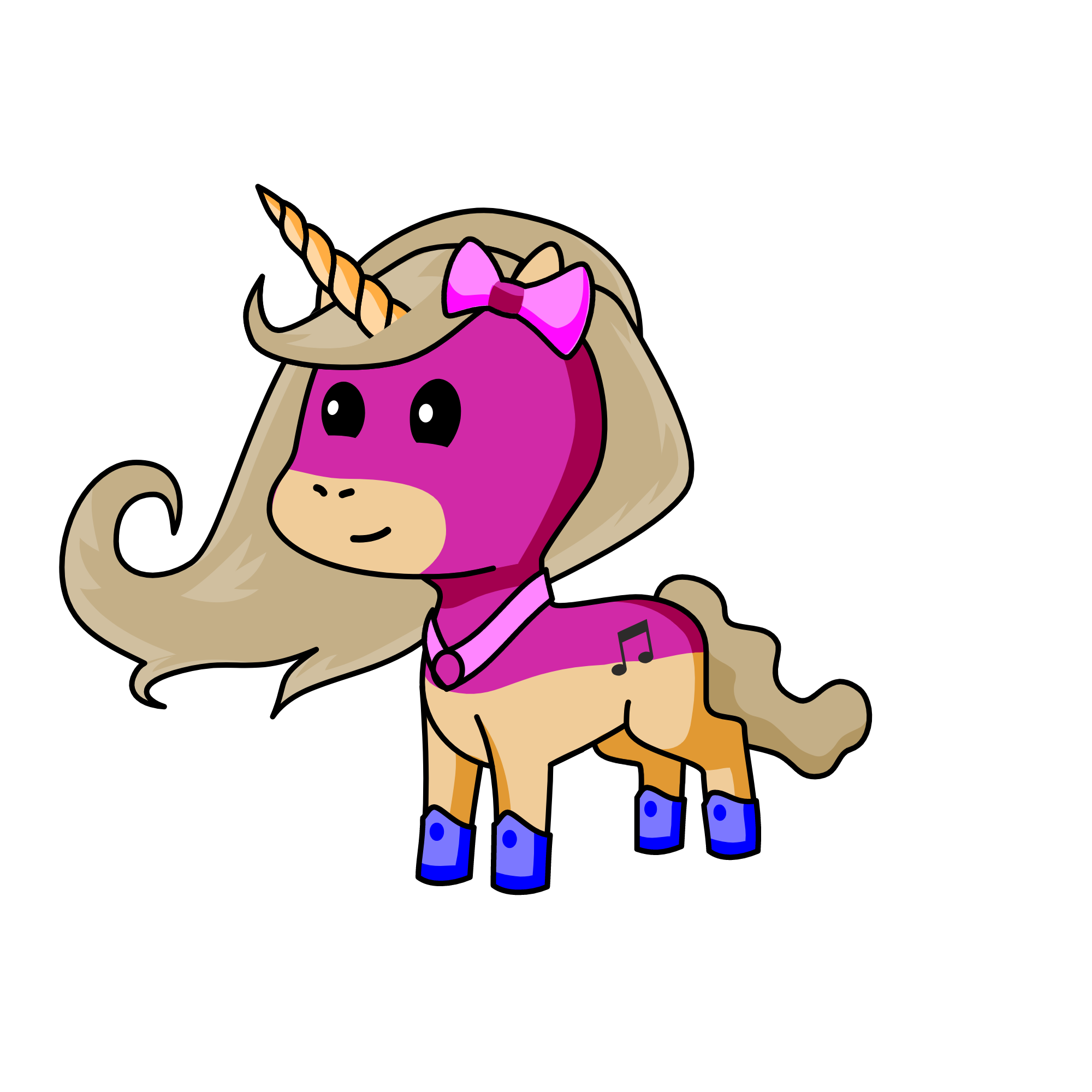 be kind be nice be your self, the unicorn