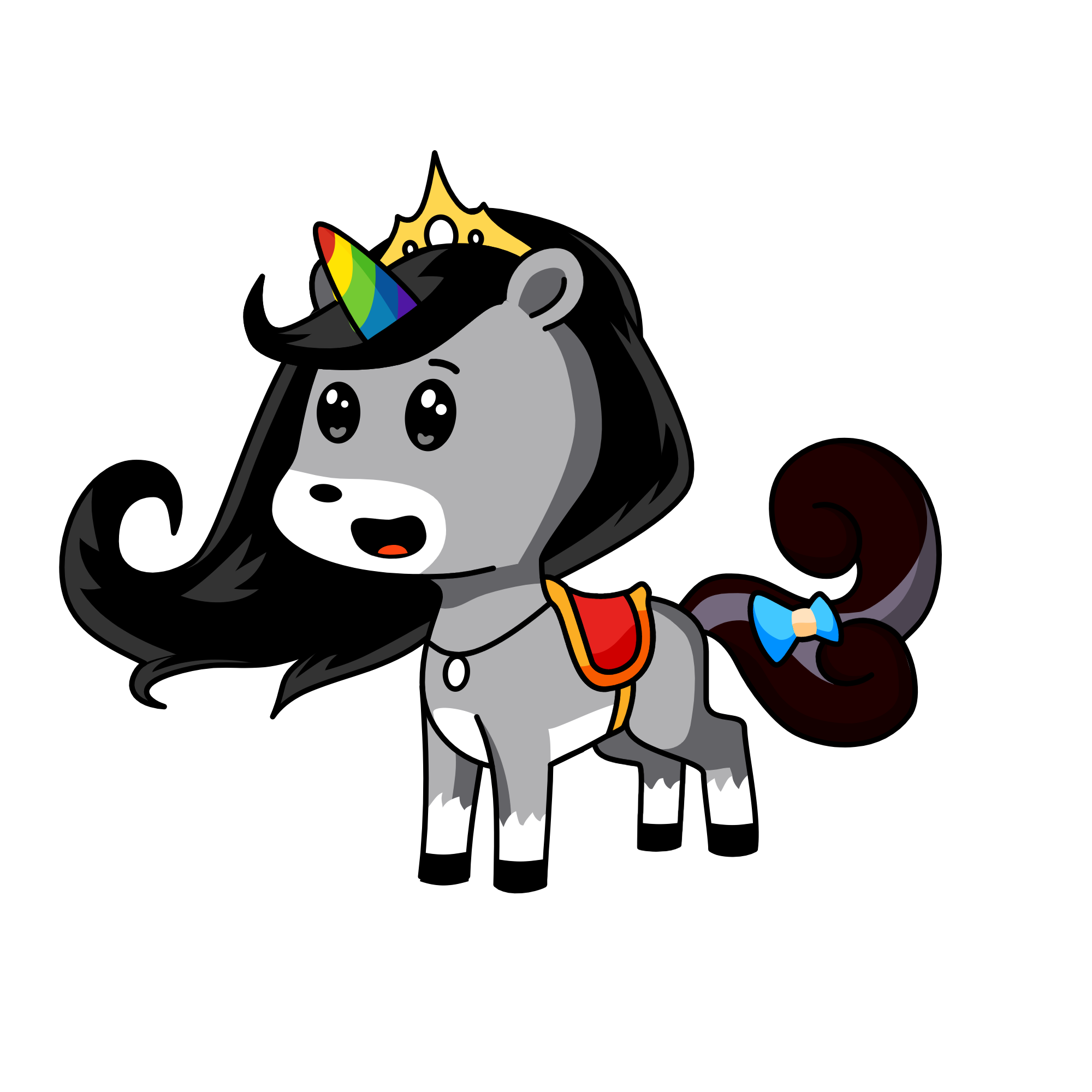 Rainbow Dash, the unicorn