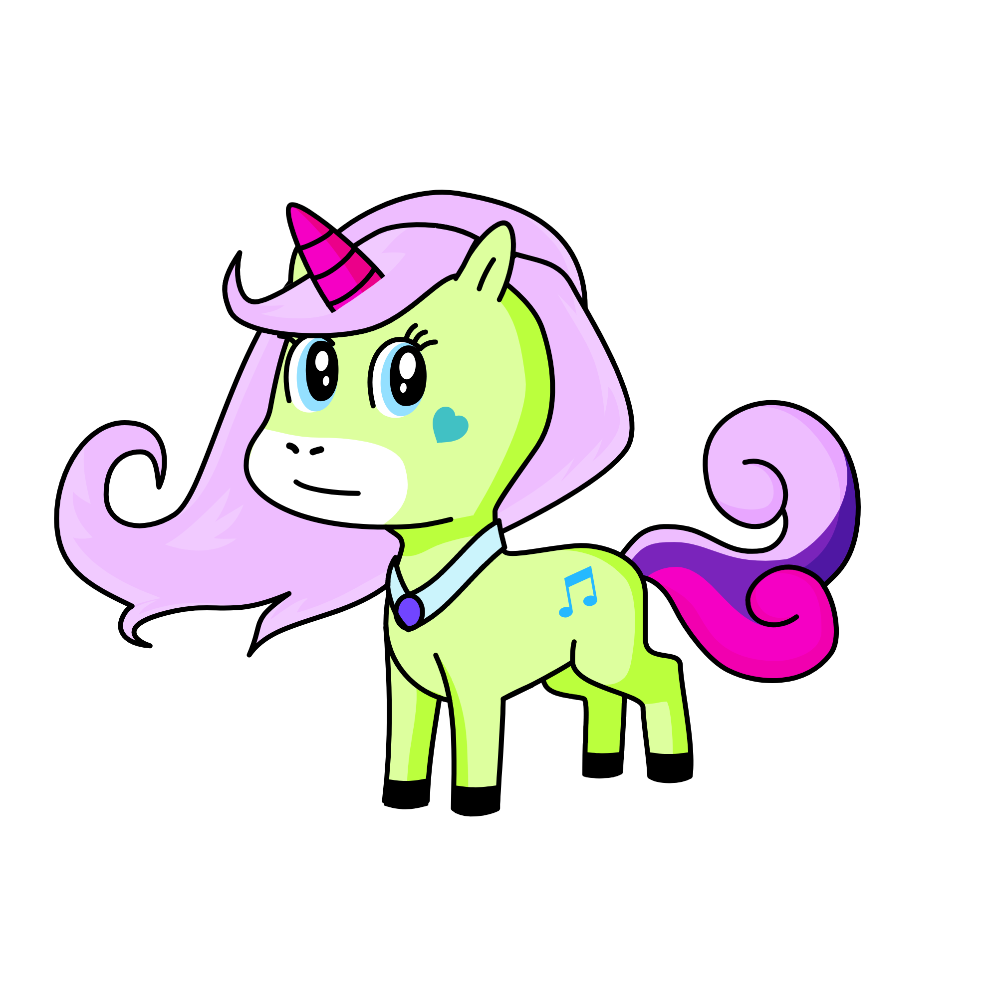 Flattershy, the unicorn