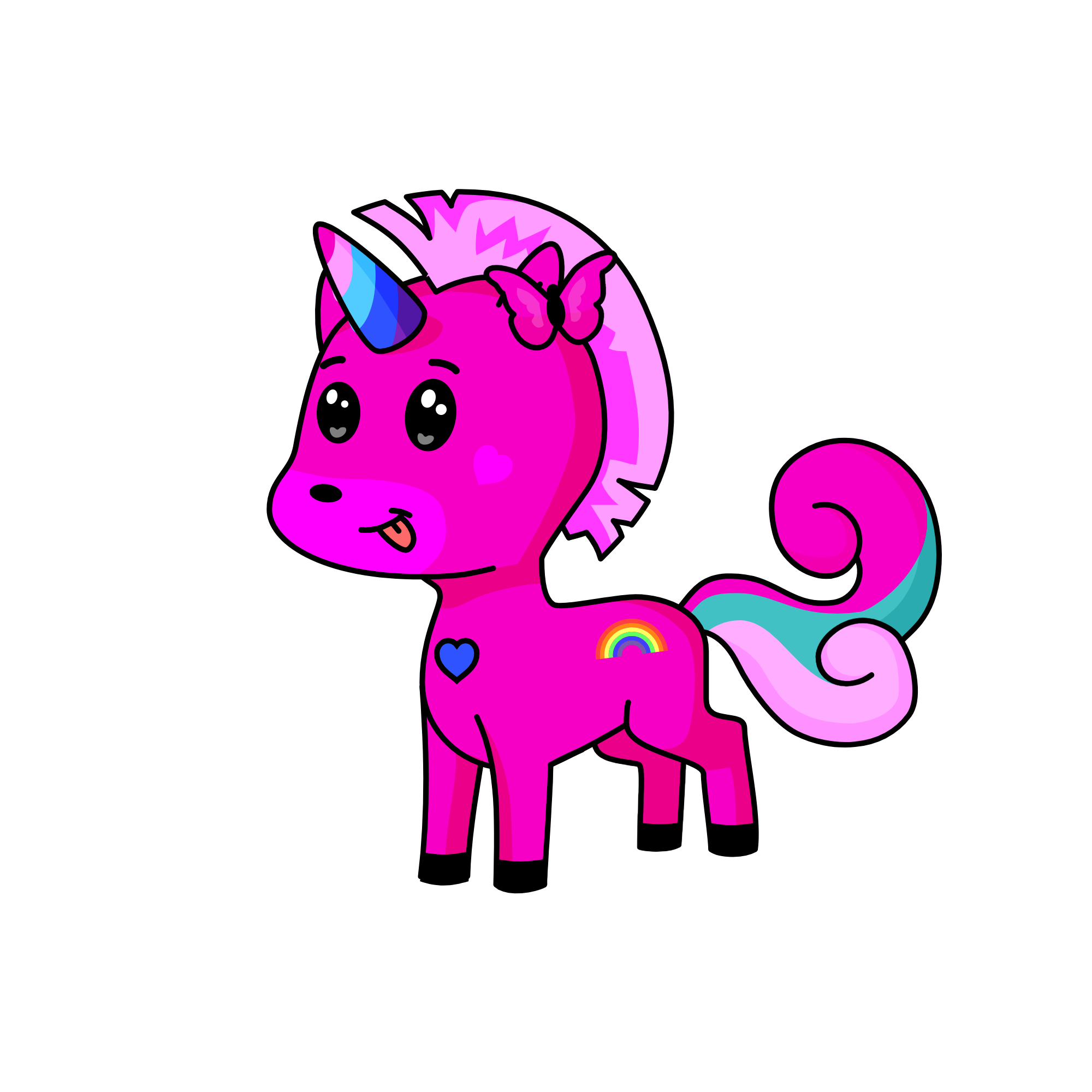 Cotton candy, the unicorn