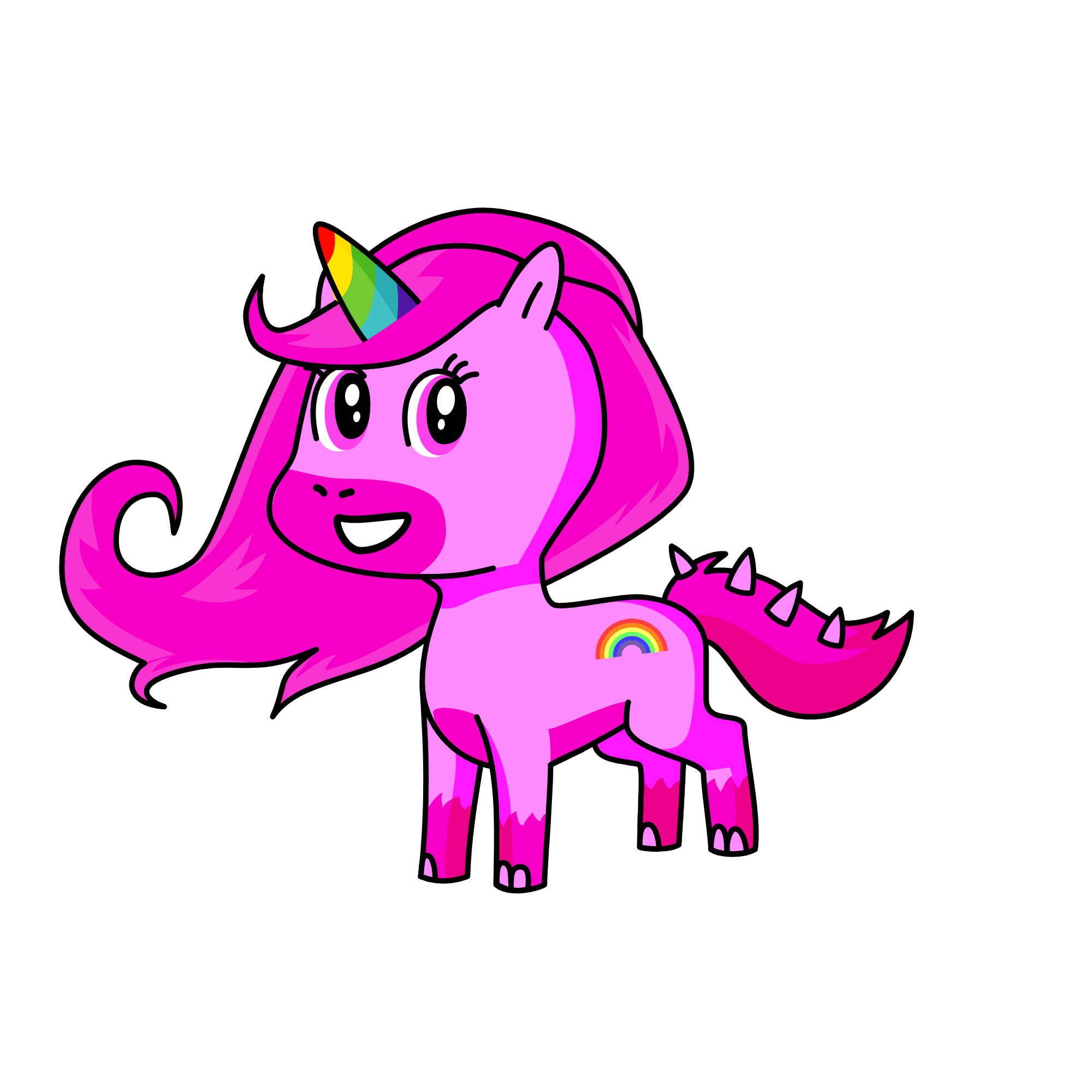 PINK FOR LIFE, the unicorn