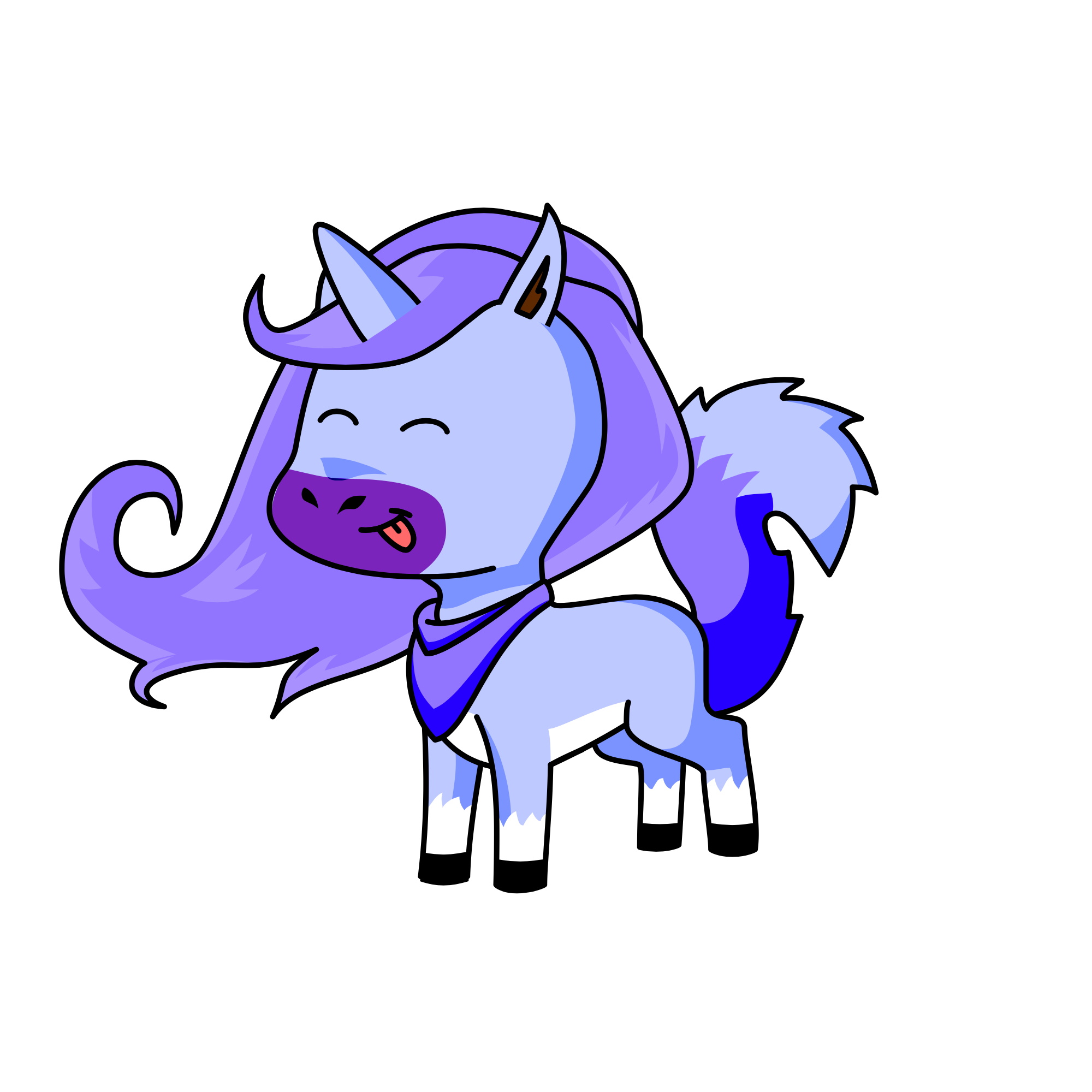Winter, the unicorn