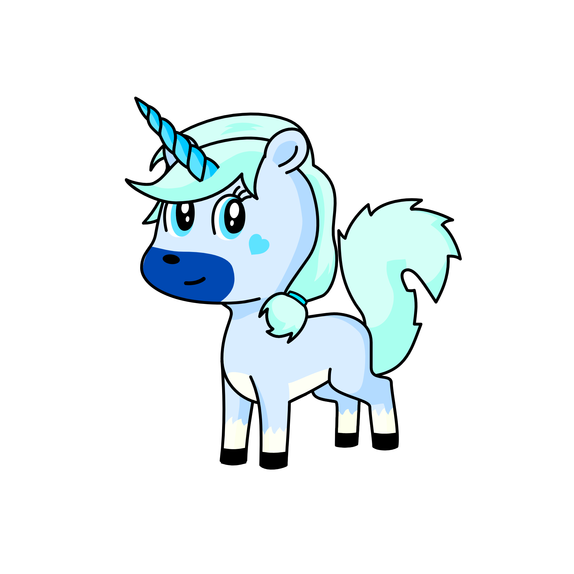 Winter, the unicorn