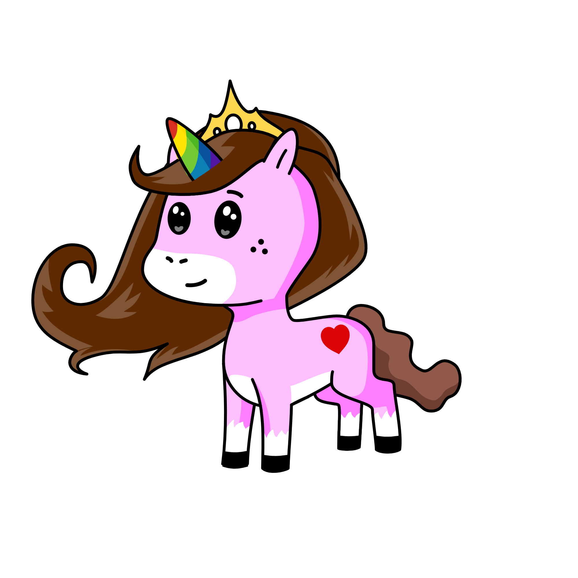 Princess rainbow, the unicorn