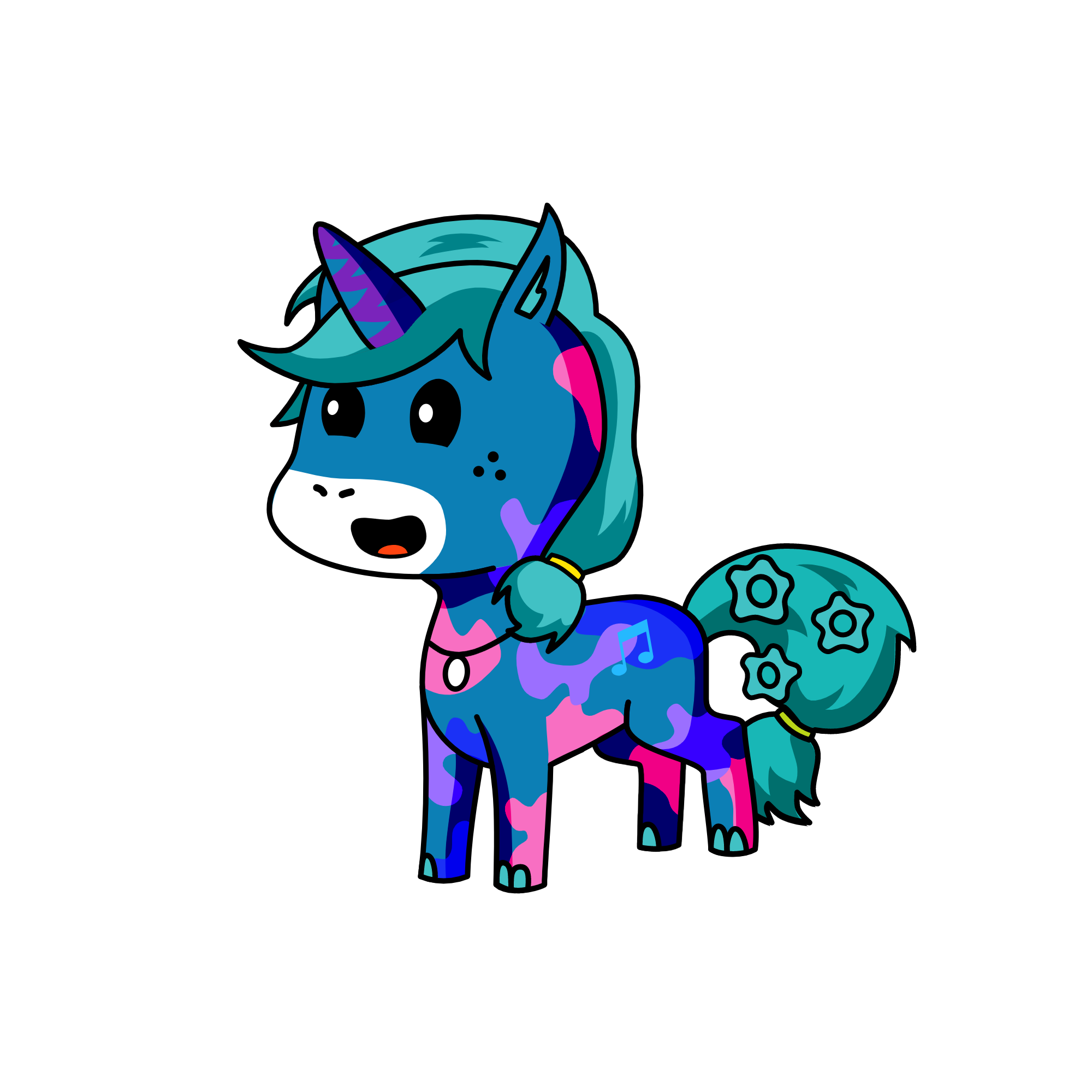 Winter musical star, the unicorn