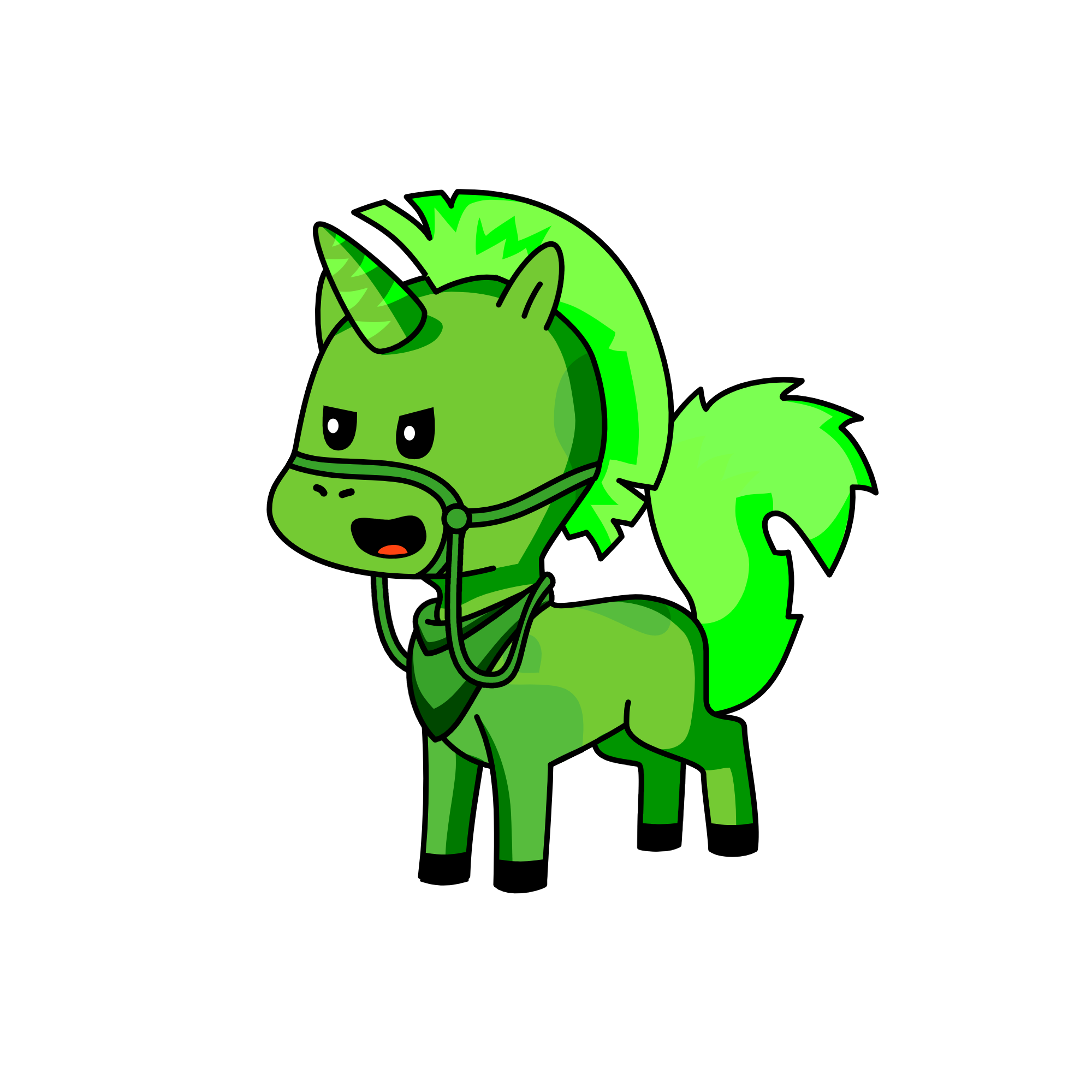 Lime, the unicorn