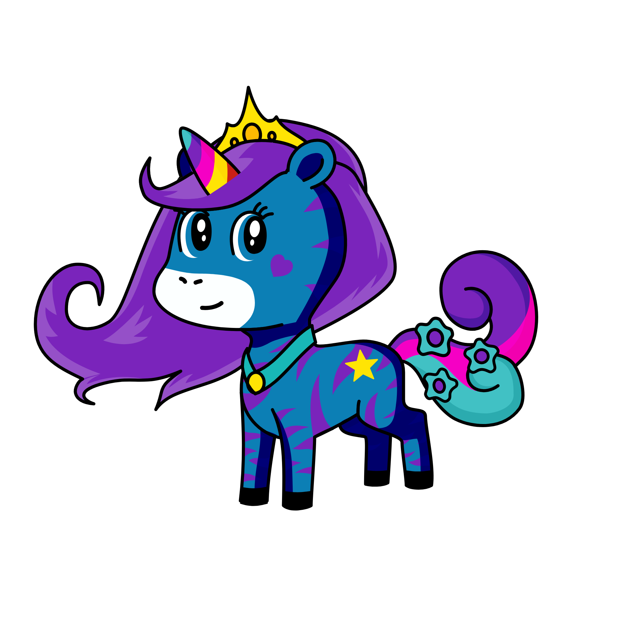 Queen Crystal, the unicorn