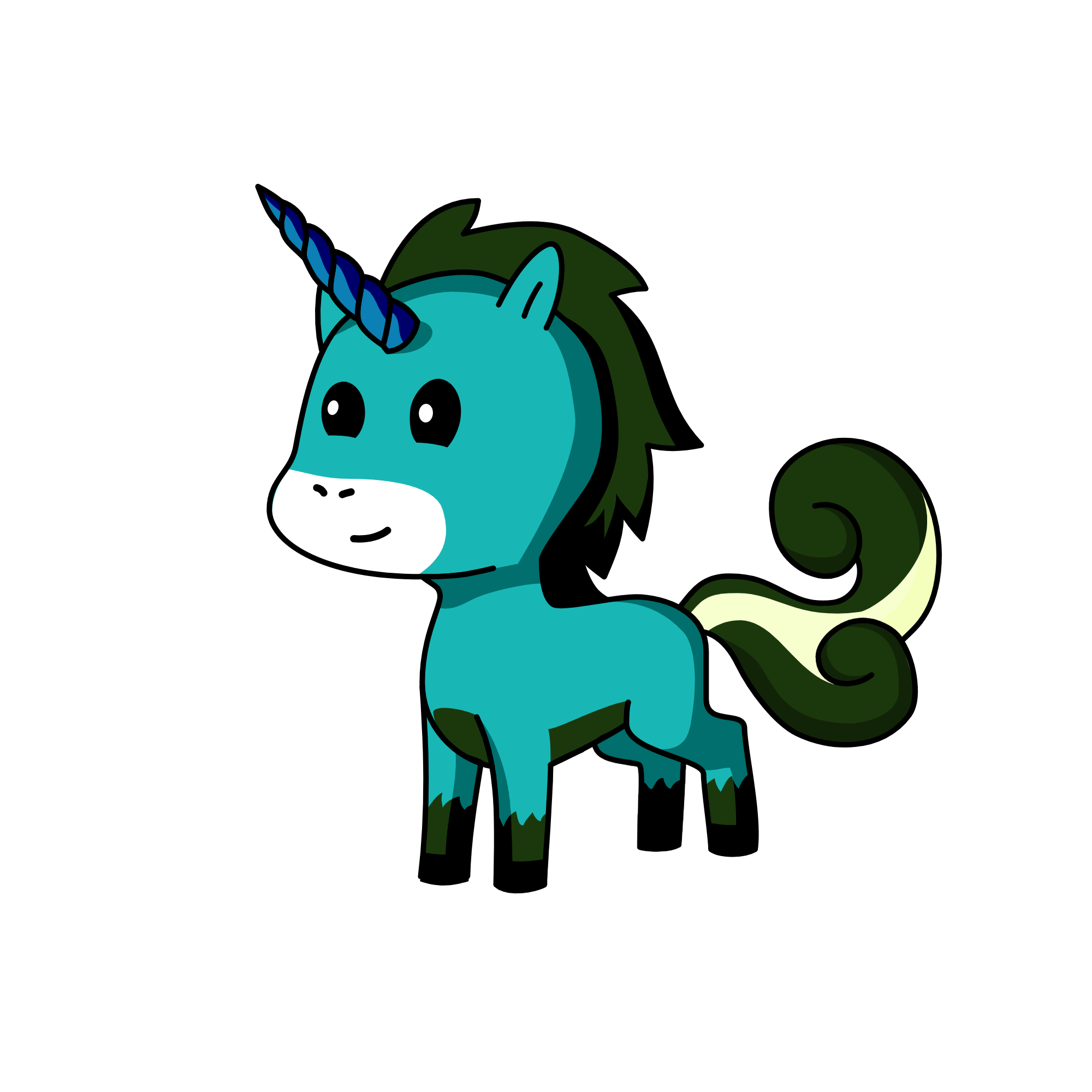Bluma, the unicorn