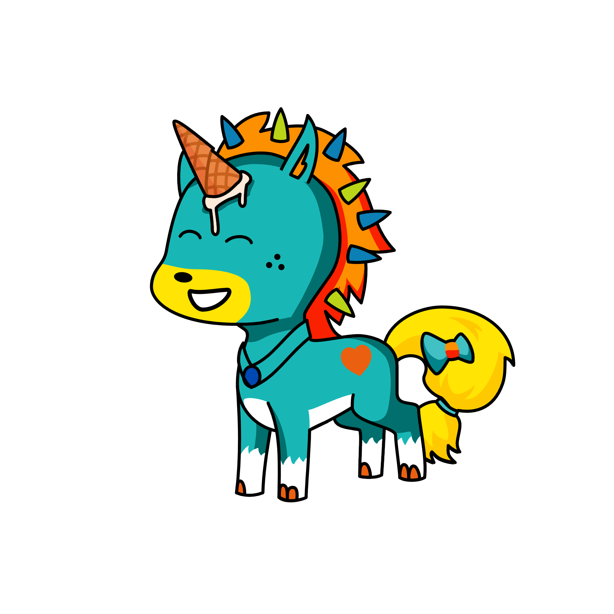 Night valinaa ice-cream, the unicorn