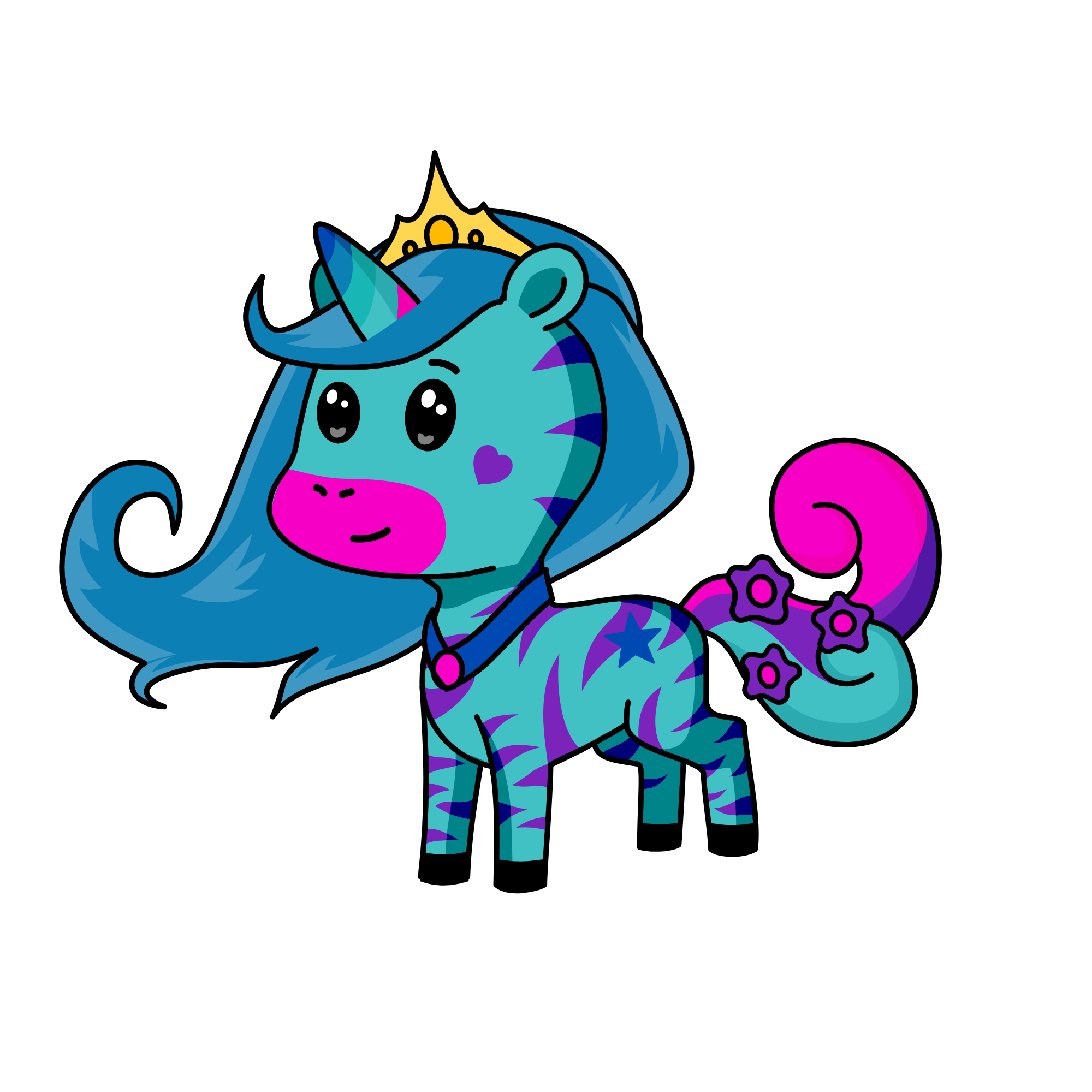 Queen Crystal, the unicorn