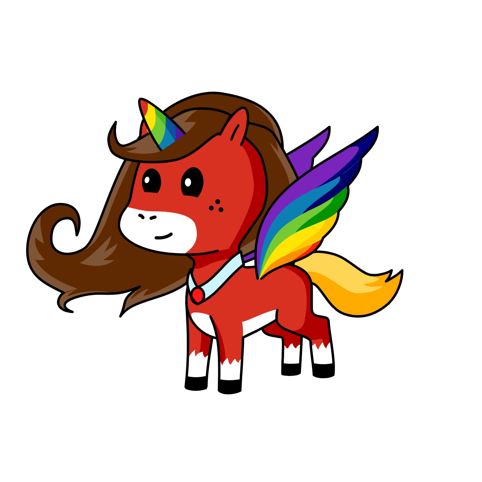 Rainbow twilight, the unicorn