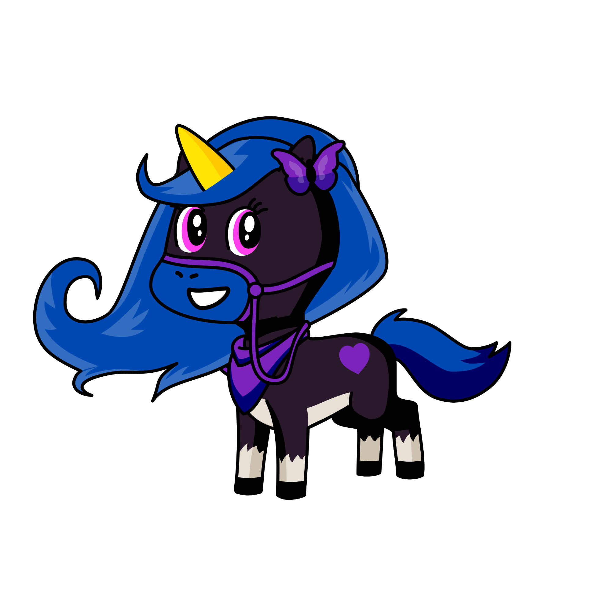 Queen of the moon, the unicorn