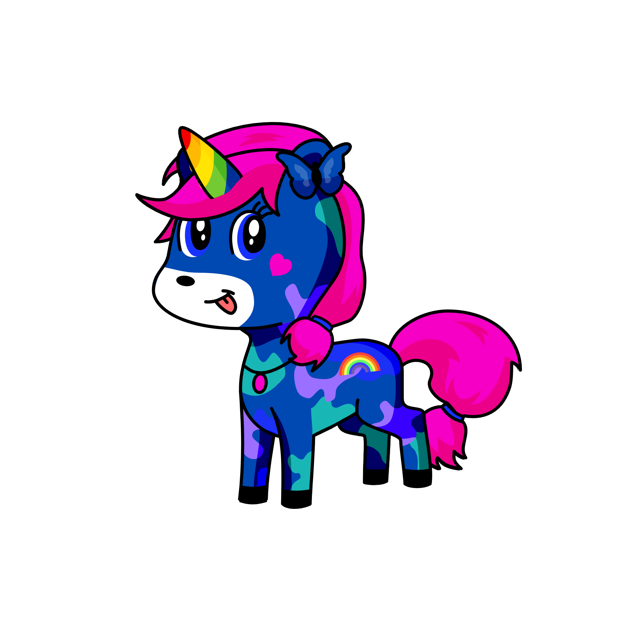 bluey, the unicorn