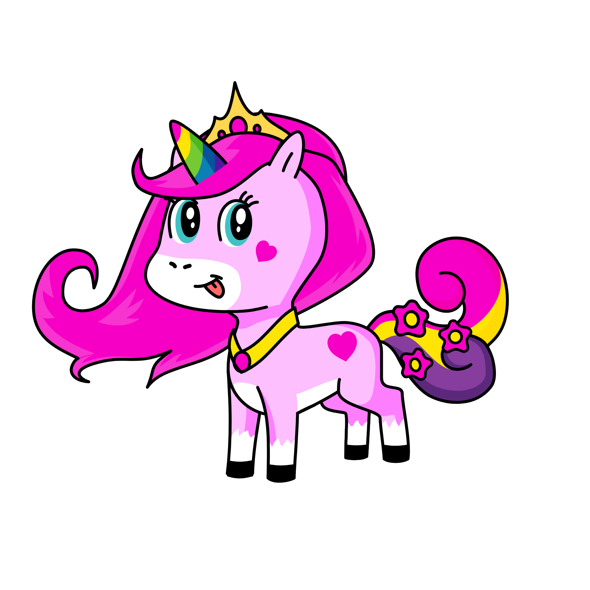 princess sparkle heart, the unicorn