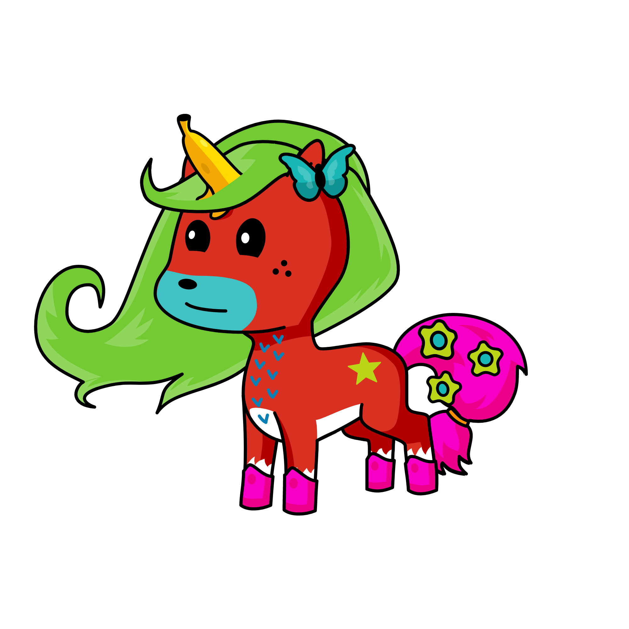 maria th unicorn she loves bananas, the unicorn