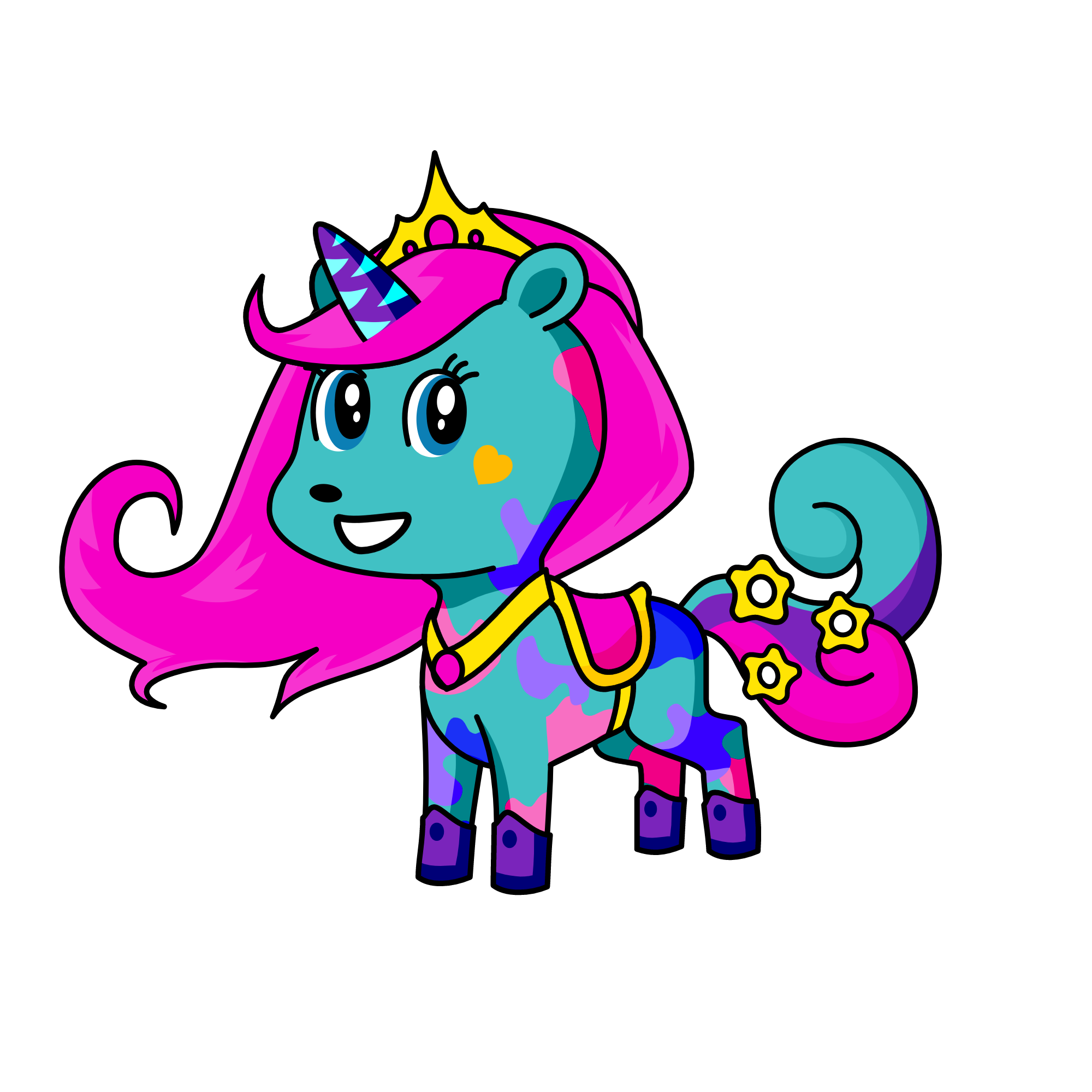Miss Fabulousa, the unicorn