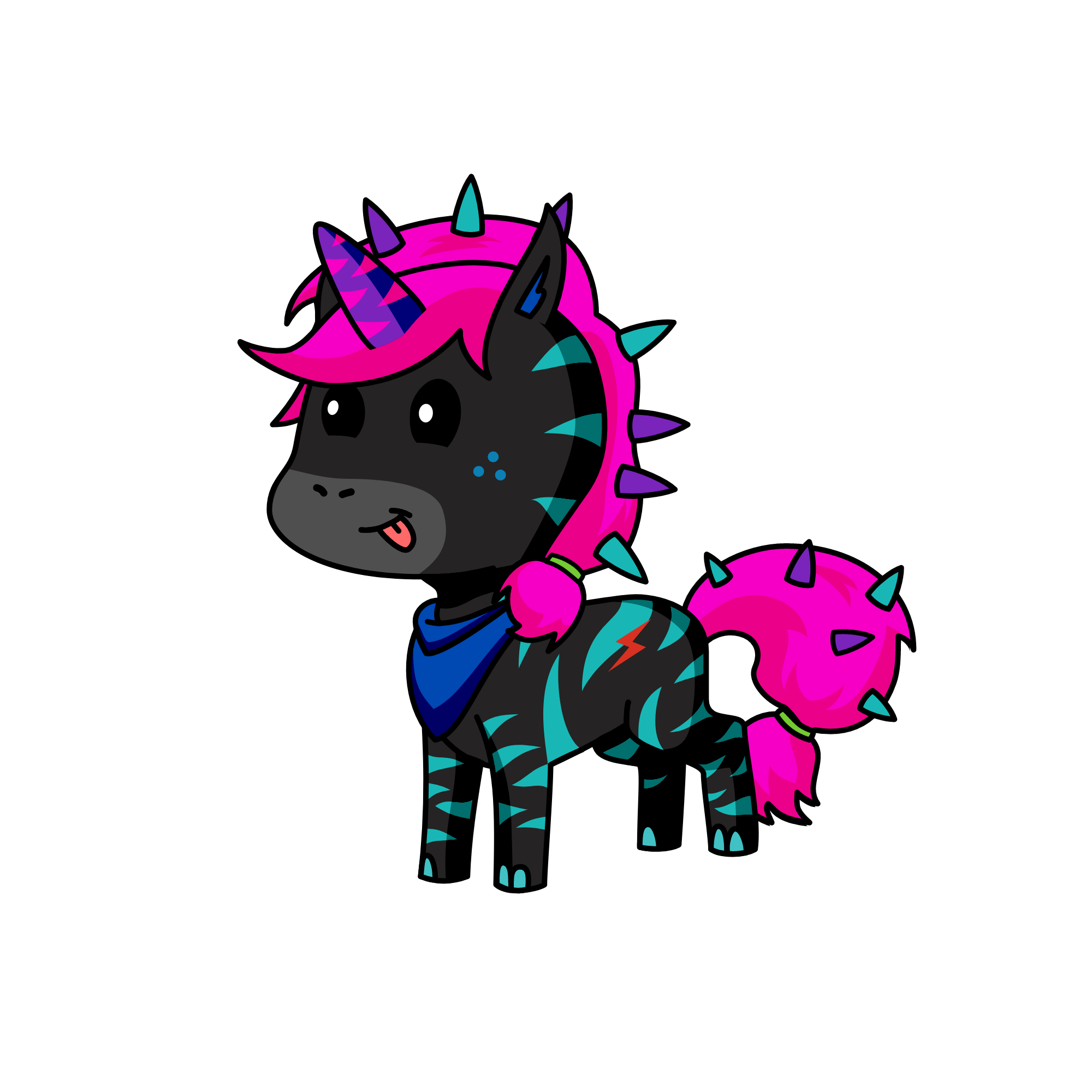 Baddy, the unicorn