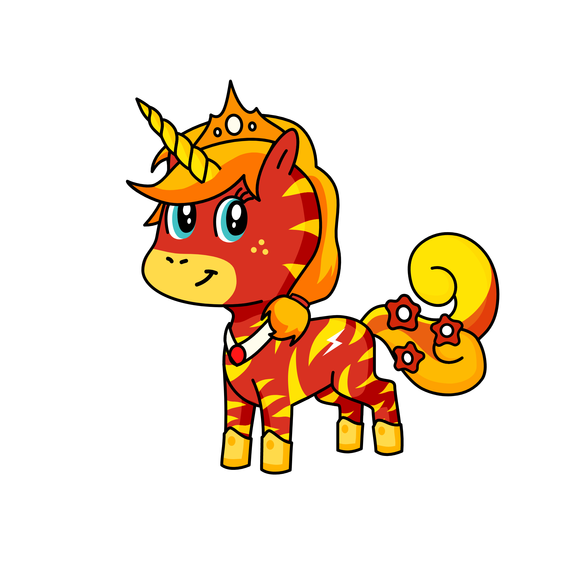 Thunderbolt Flames, the unicorn