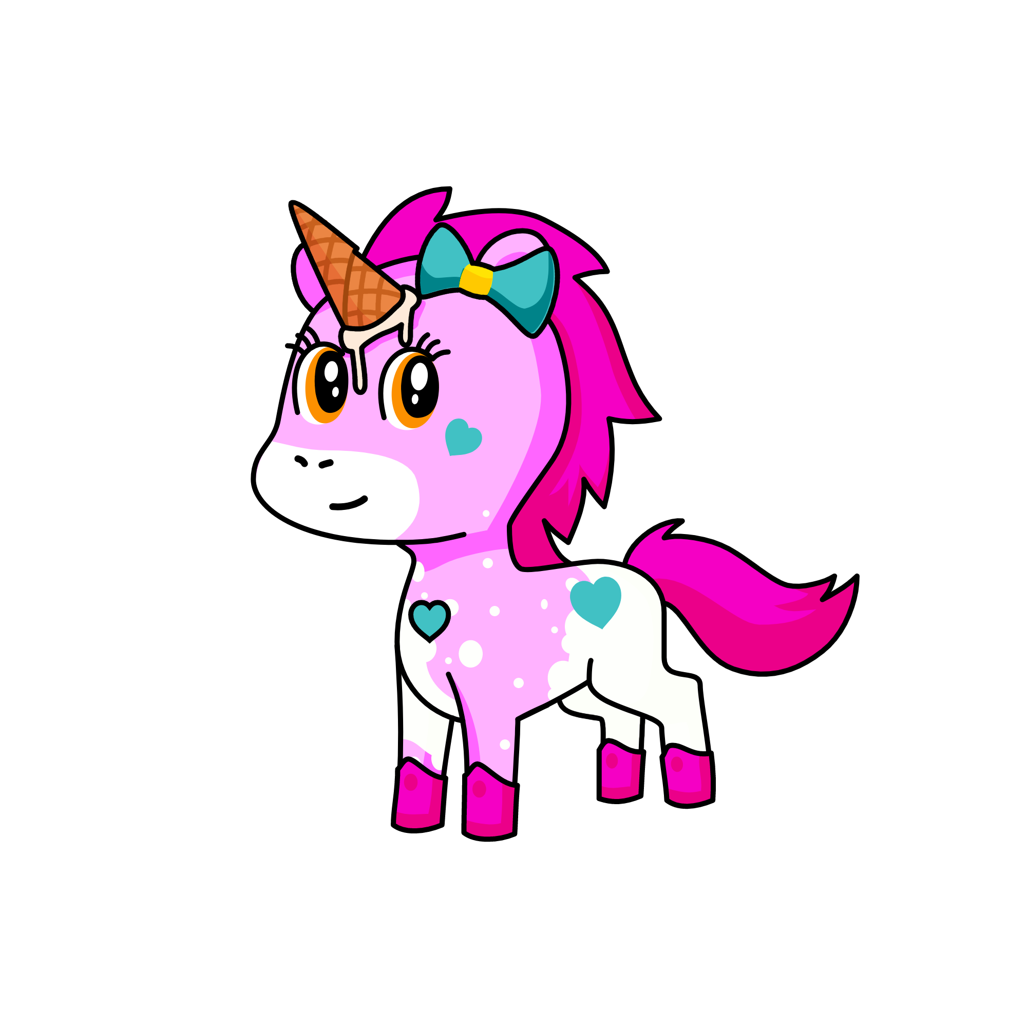 Rainbow, the unicorn