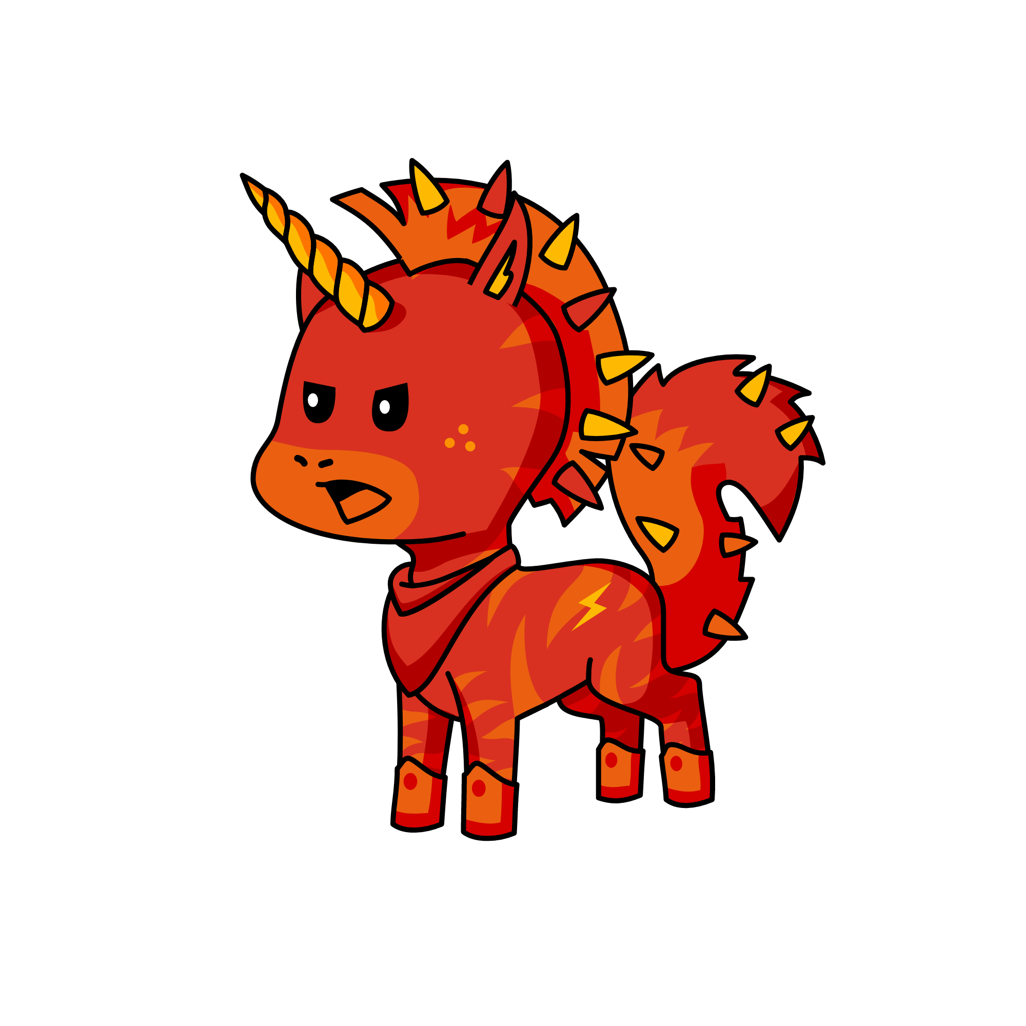 Fire, the unicorn