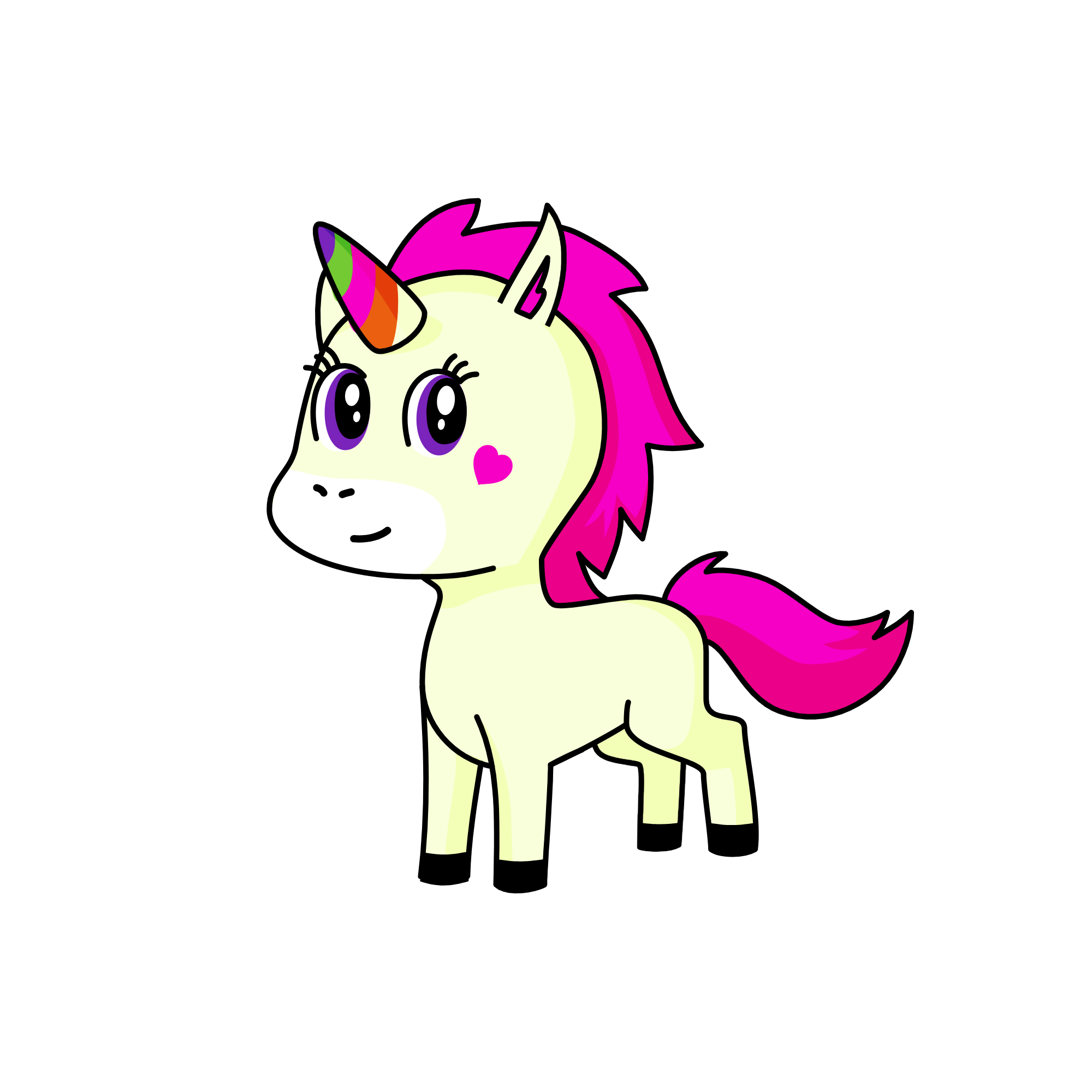 snowy , the unicorn