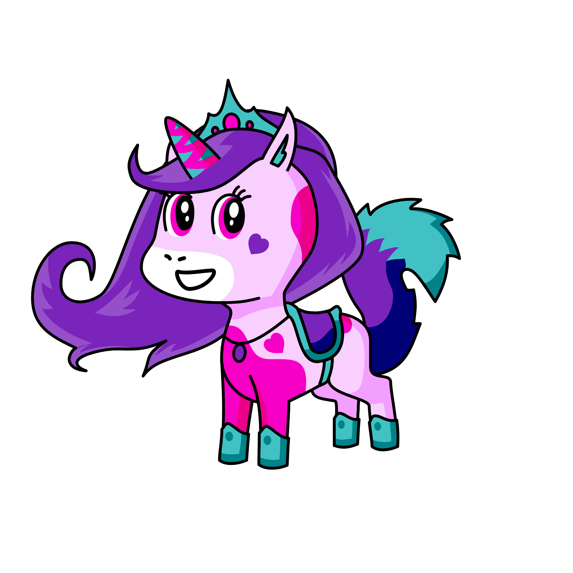 Queen Cotton Candy, the unicorn