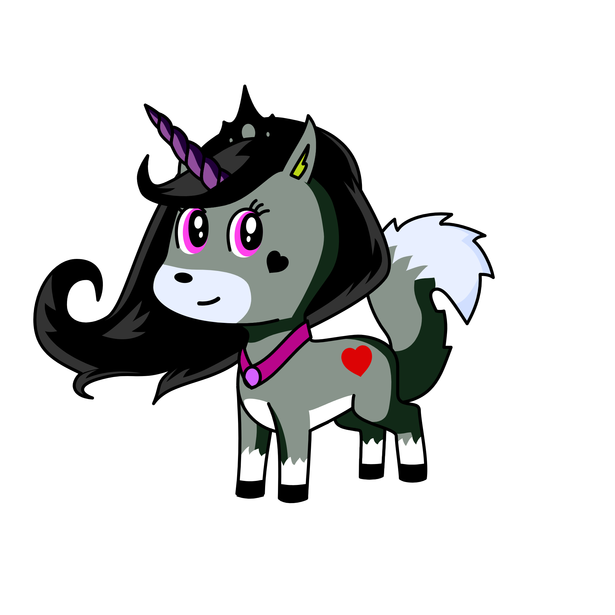 Wolfy Girl, the unicorn