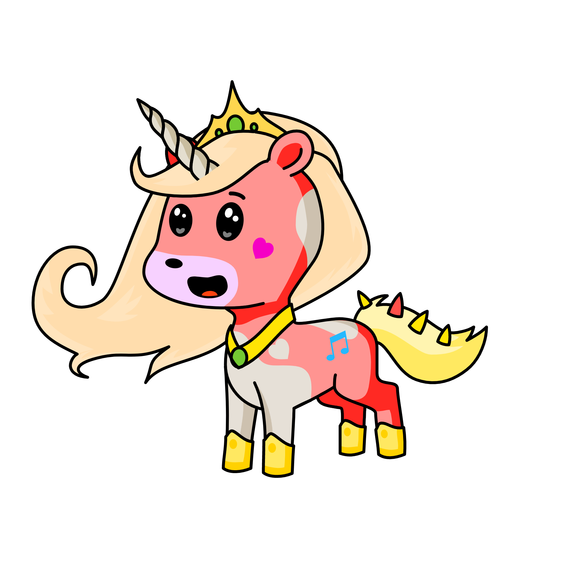Crystal, the unicorn