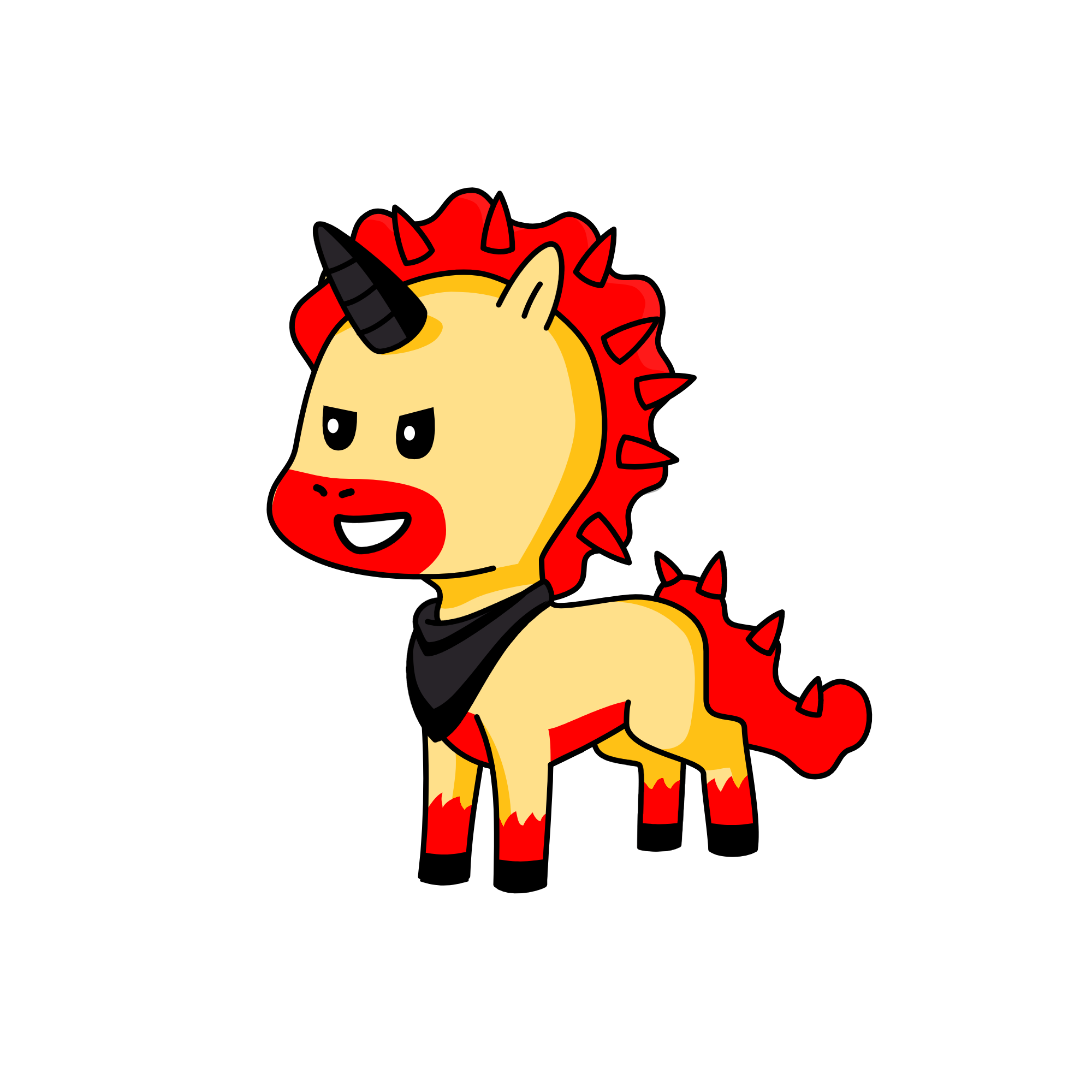 red riot/kirishima it so bad, the unicorn