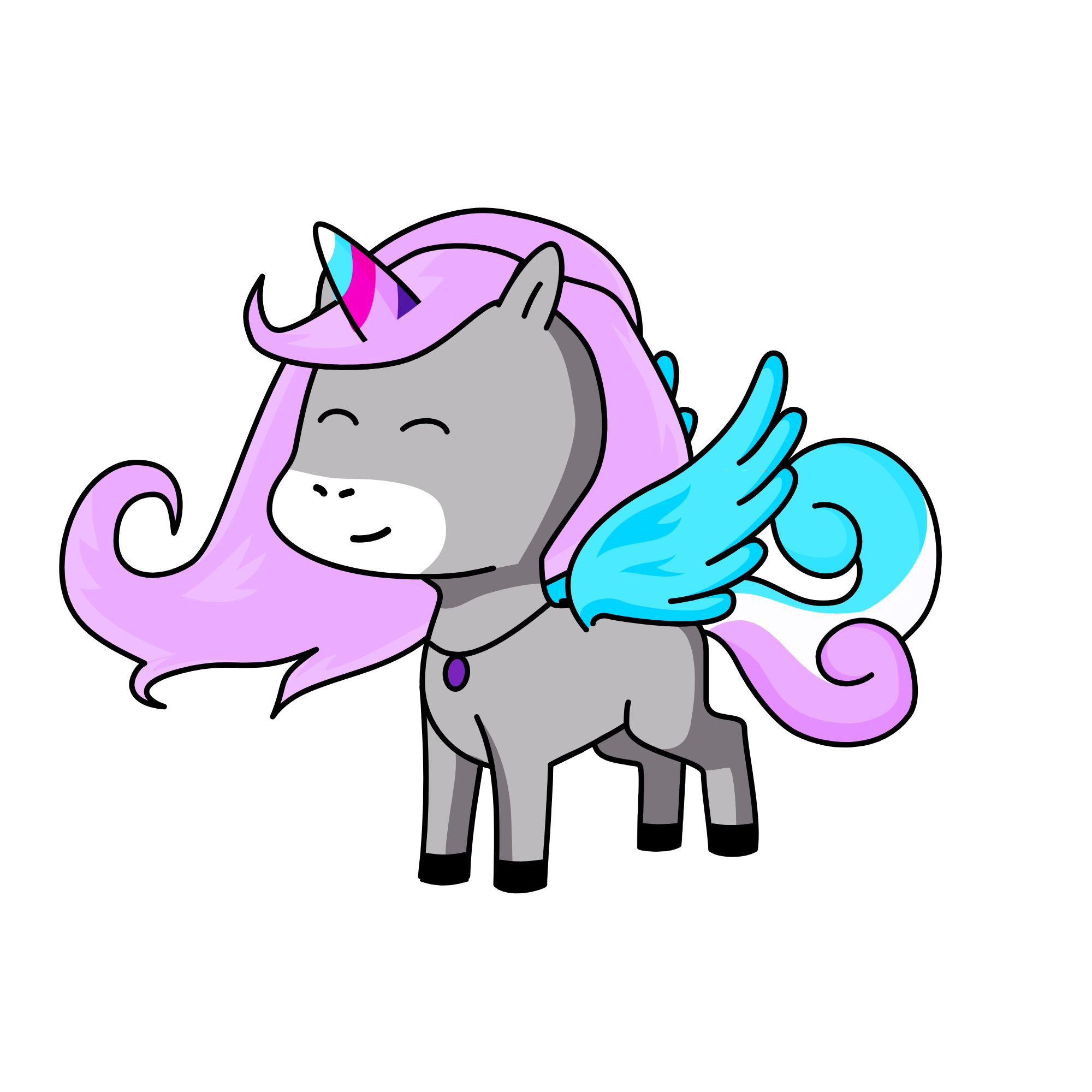 Marshmallow, the unicorn